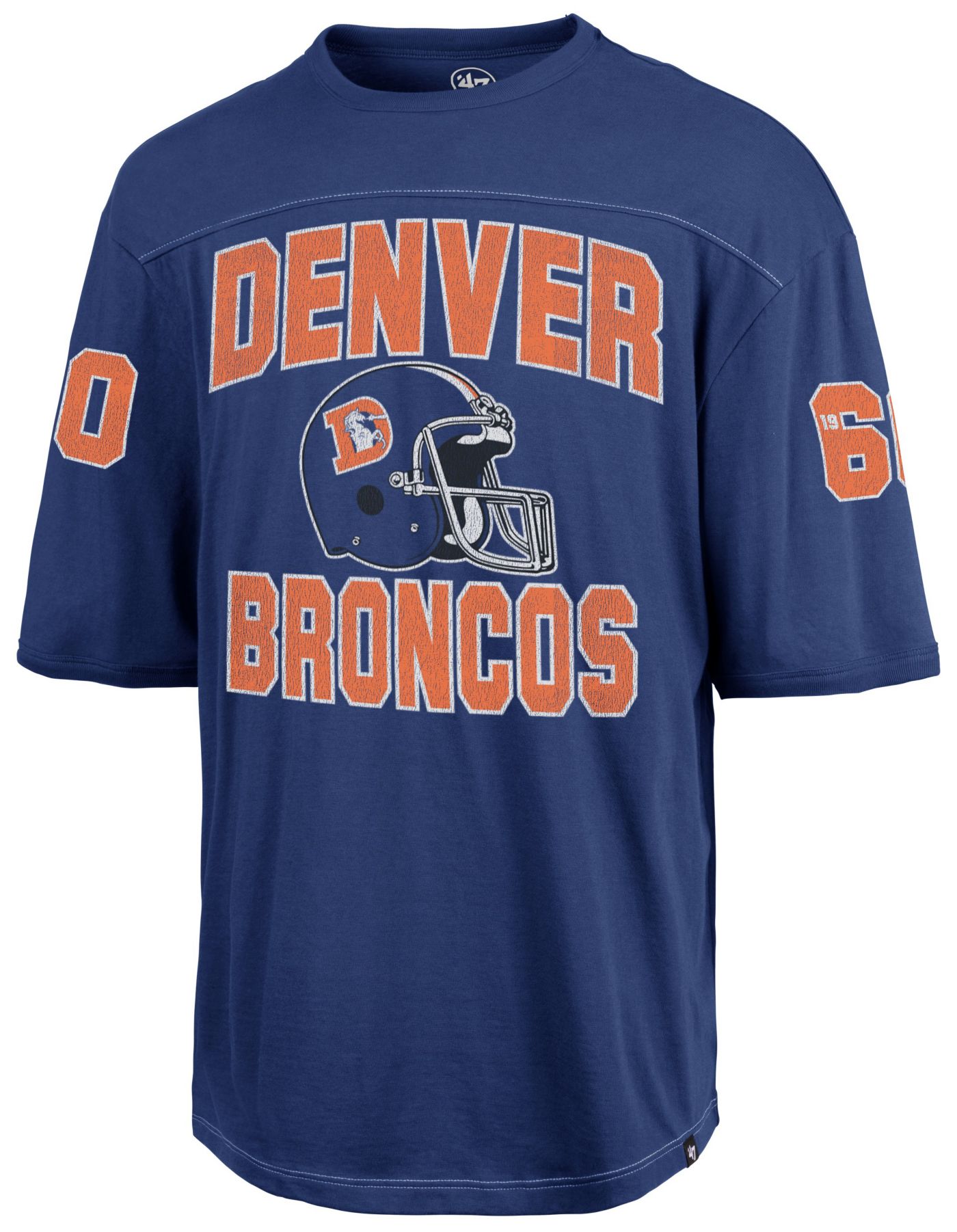 47 Men s Denver Broncos Rush Brighton Throwback Blue T Shirt Dick s Sporting Goods