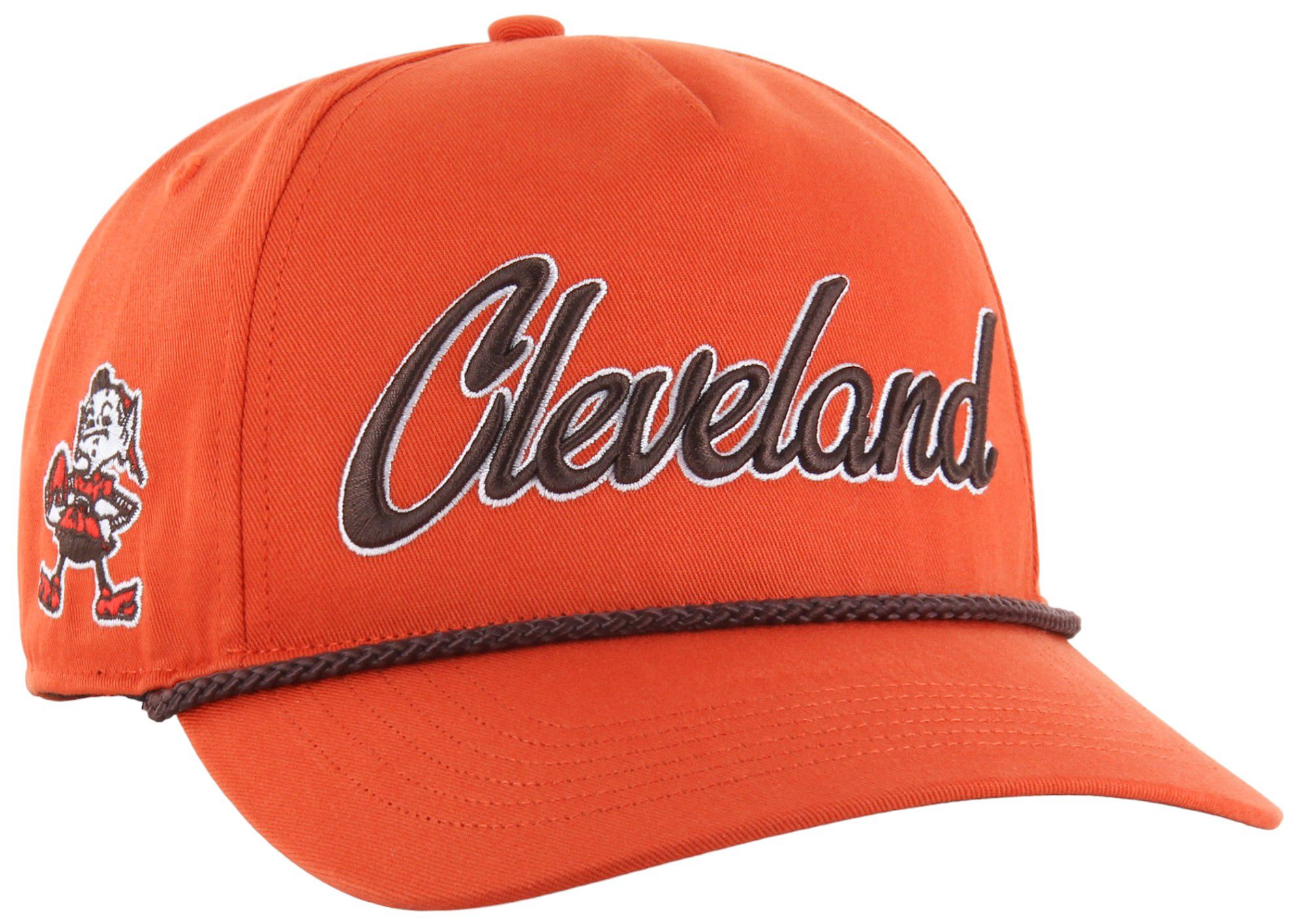 '47 Men's Cleveland Browns Overhand Hitch Orange Throwback Adjustable Hat product image