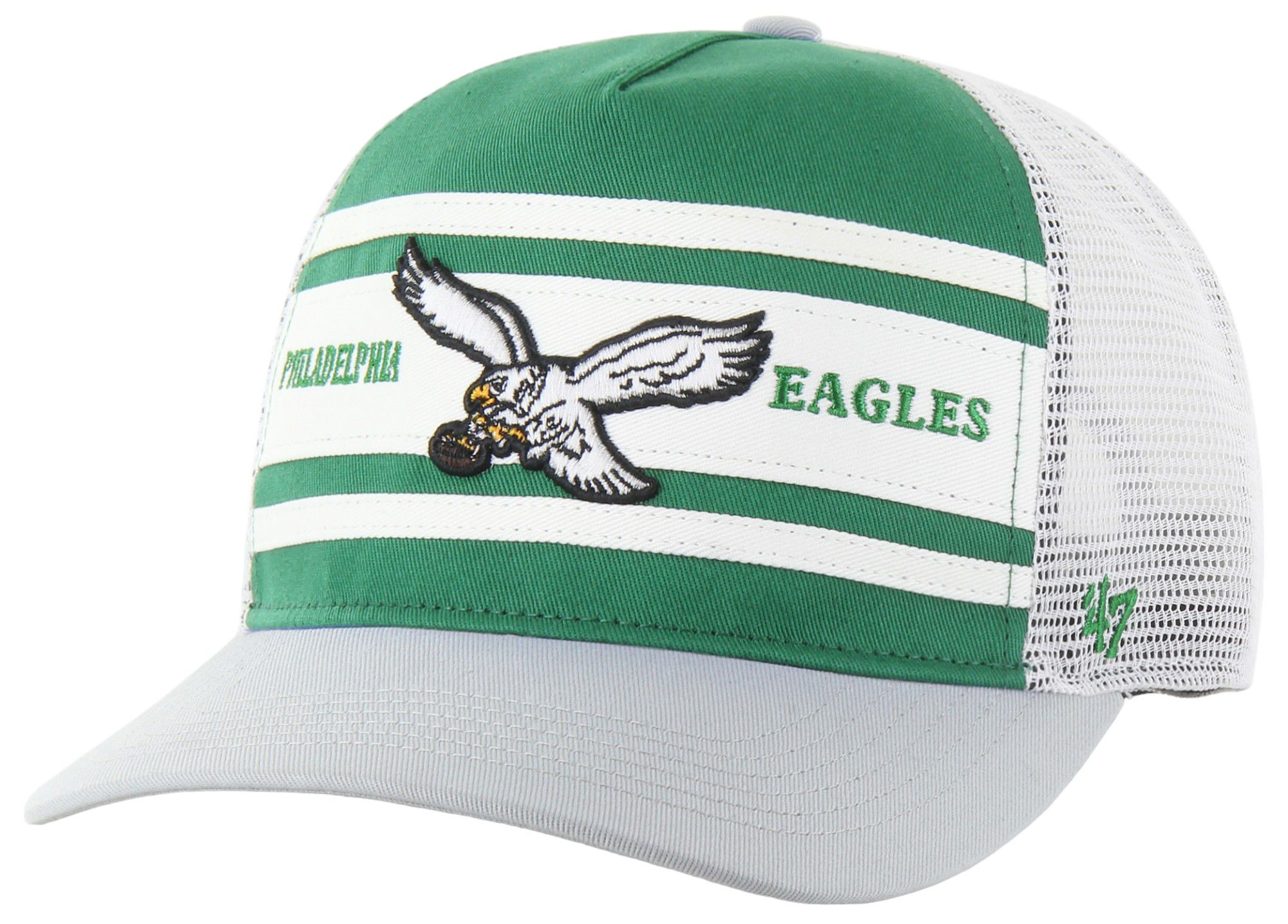 '47 Men's Philadelphia Eagles Super Stripe Hitch Kelly Throwback Adjustable Hat product image