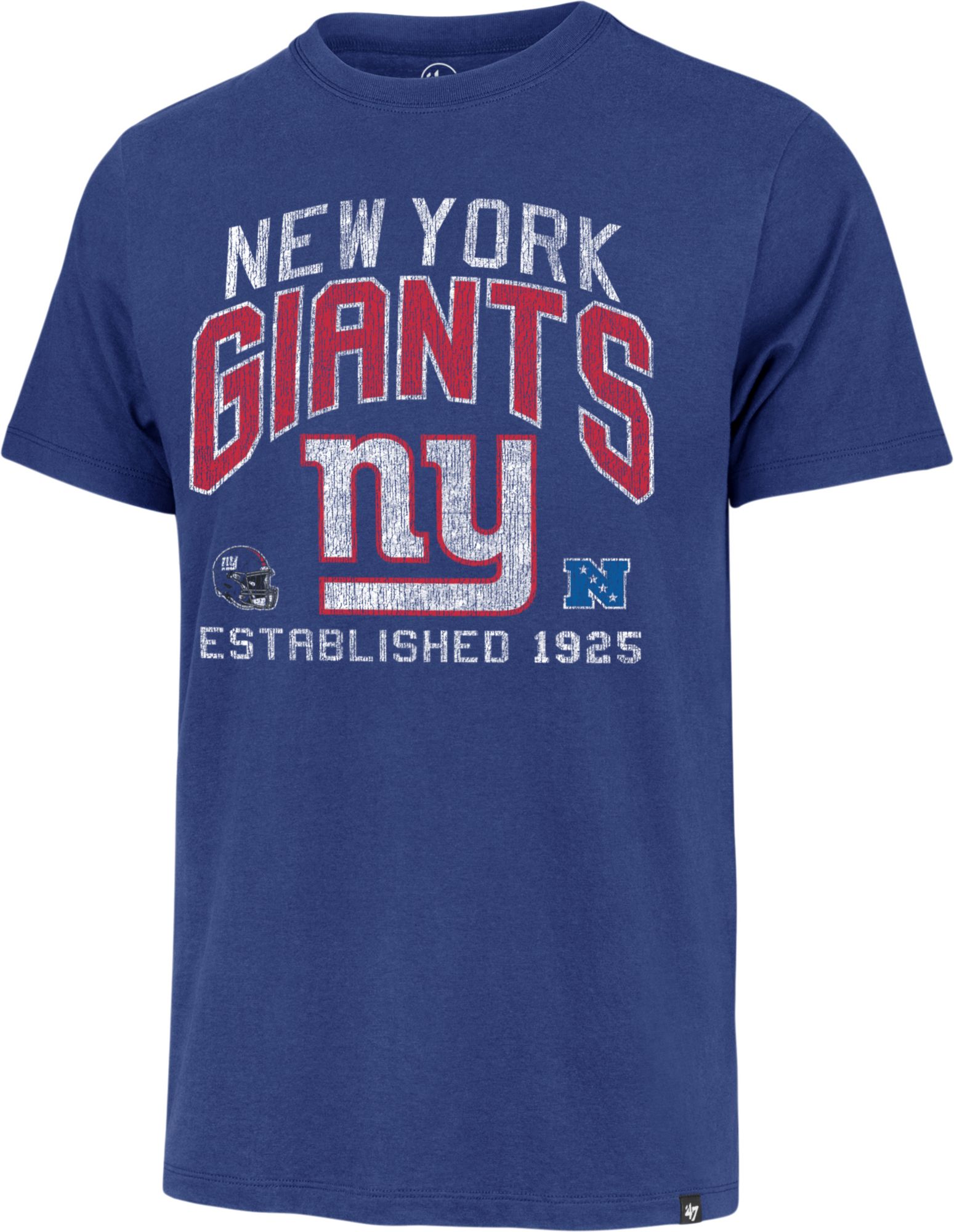 '47 Men's New York Giants Turned Up Blue T-Shirt product image