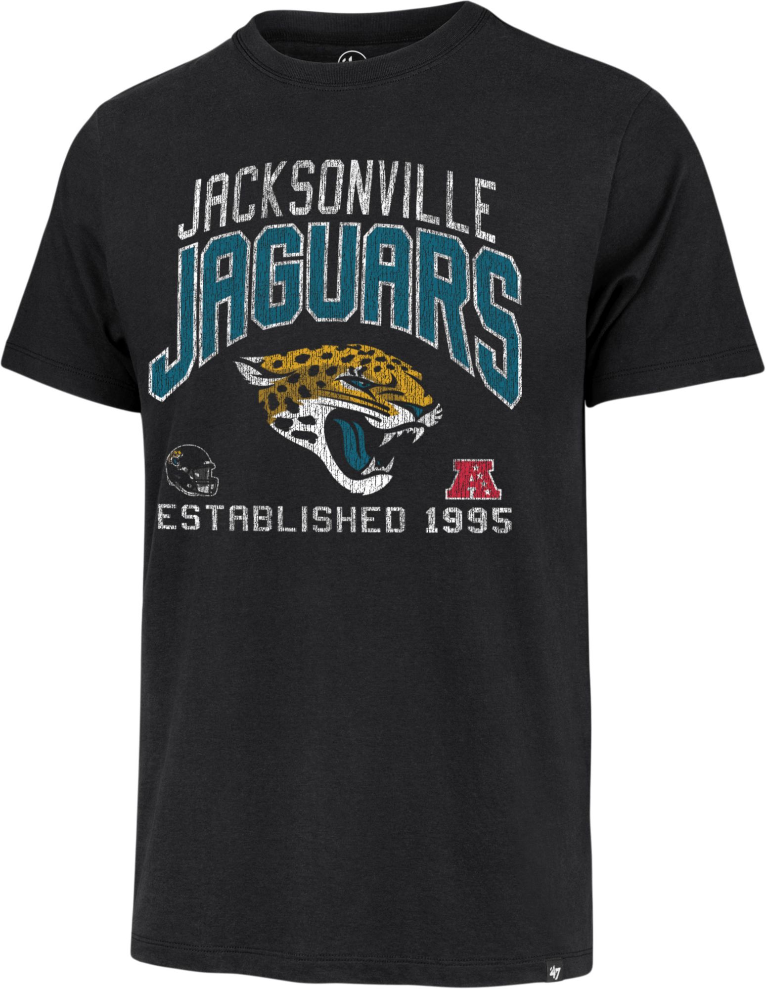 '47 Men's Jacksonville Jaguars Turned Up Black T-Shirt product image
