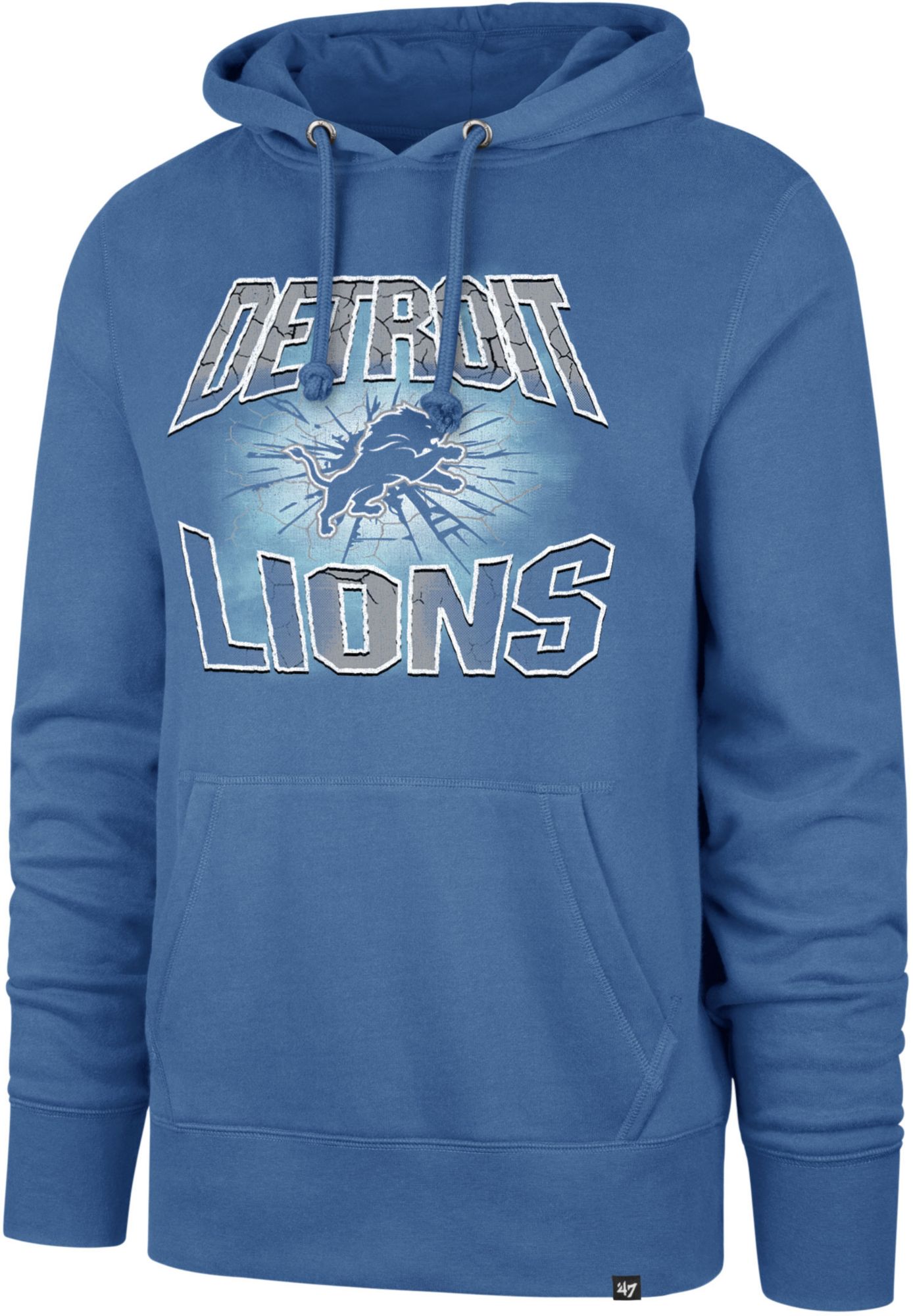 '47 Men's Detroit Lions Bottle Rocket Headline Pullover Hoodie product image