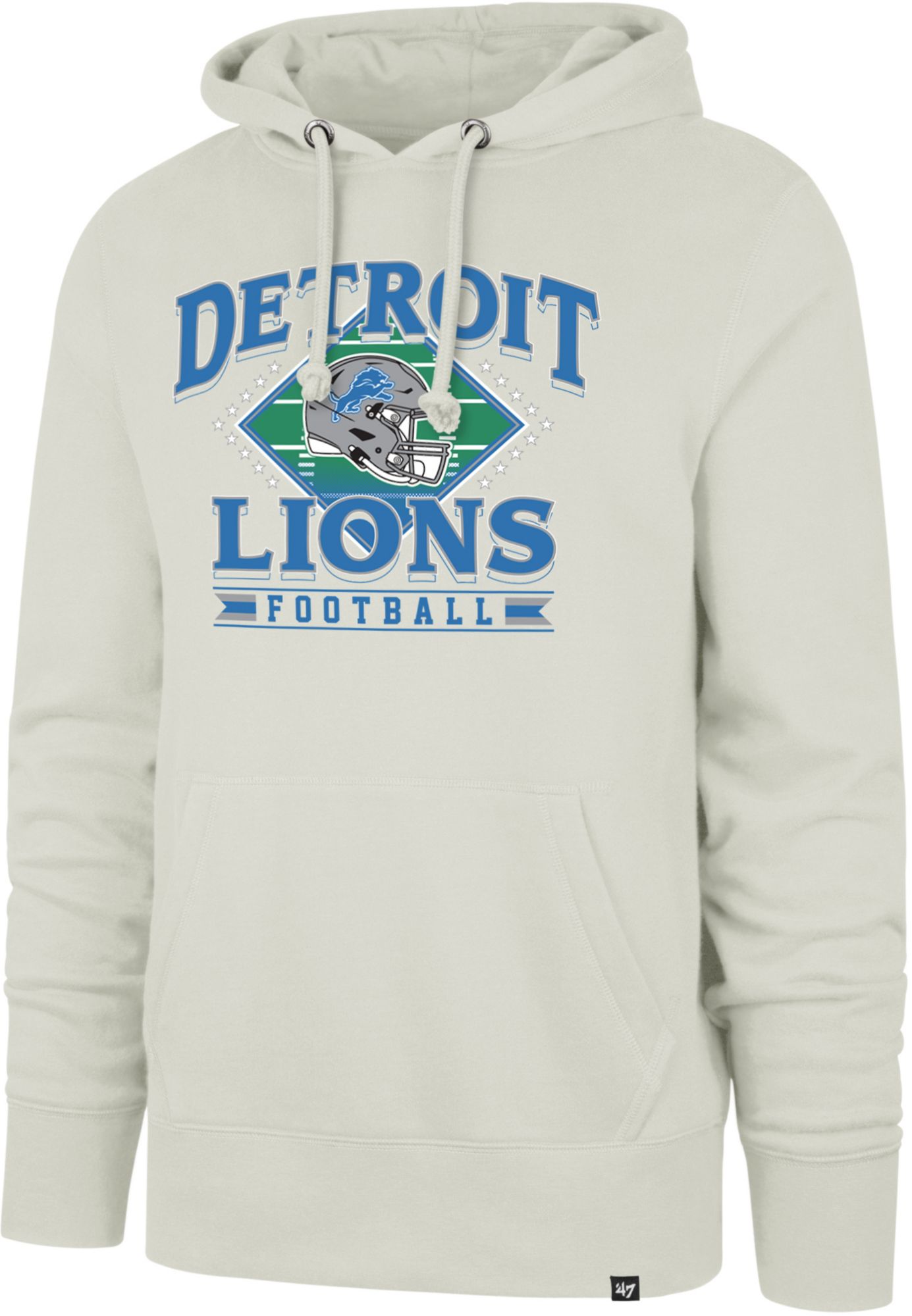 '47 Men's Detroit Lions Natural Regional Pullover Hoodie product image
