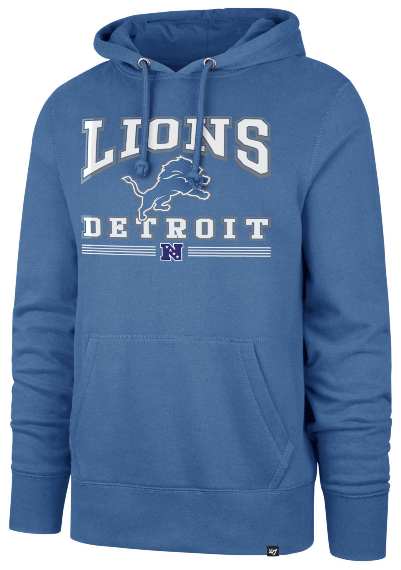 '47 Men's Detroit Lions Packed House Blue Pullover Hoodie product image
