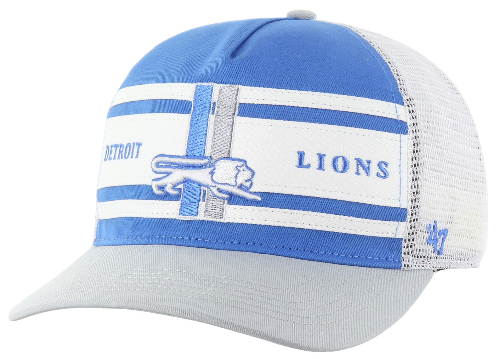 '47 Men's Detroit Lions Super Stripe Hitch Blue Throwback Adjustable Hat product image