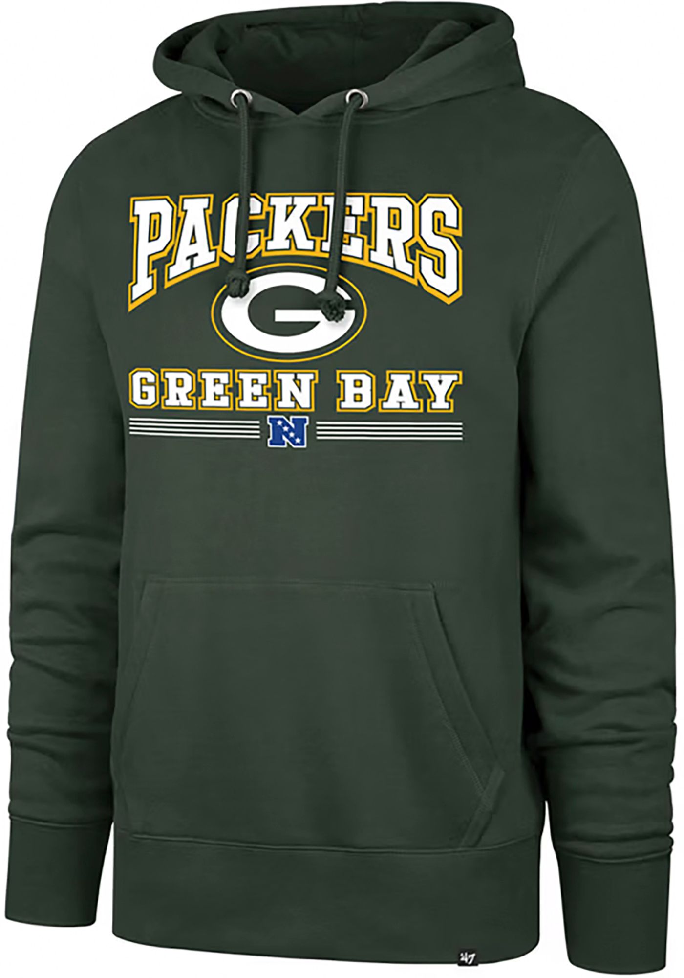'47 Men's Green Bay Packers Bottle Rocket Headline Green Pullover Hoodie product image