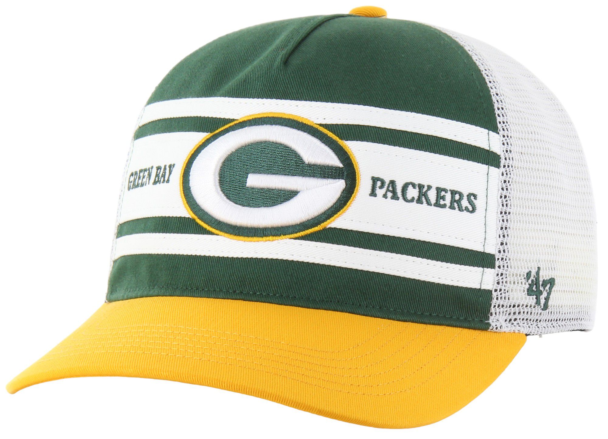'47 Men's Green Bay Packers Super Stripe Hitch Dark Green Adjustable Hat product image