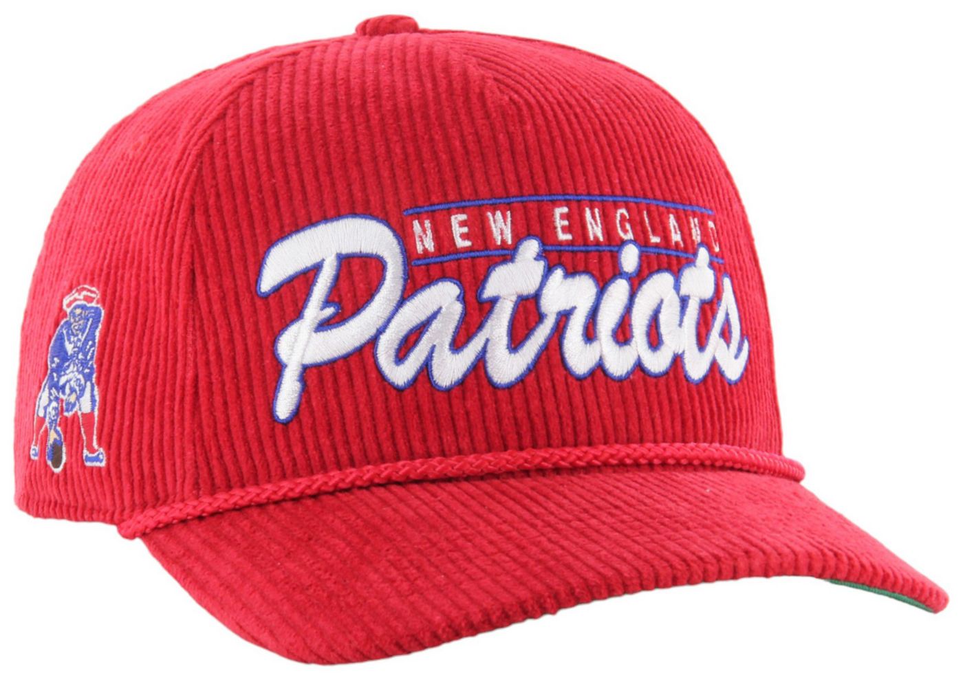 47 Men s New England Patriots Corduroy Hitch Red Throwback Adjustable Hat Dick s Sporting Goods