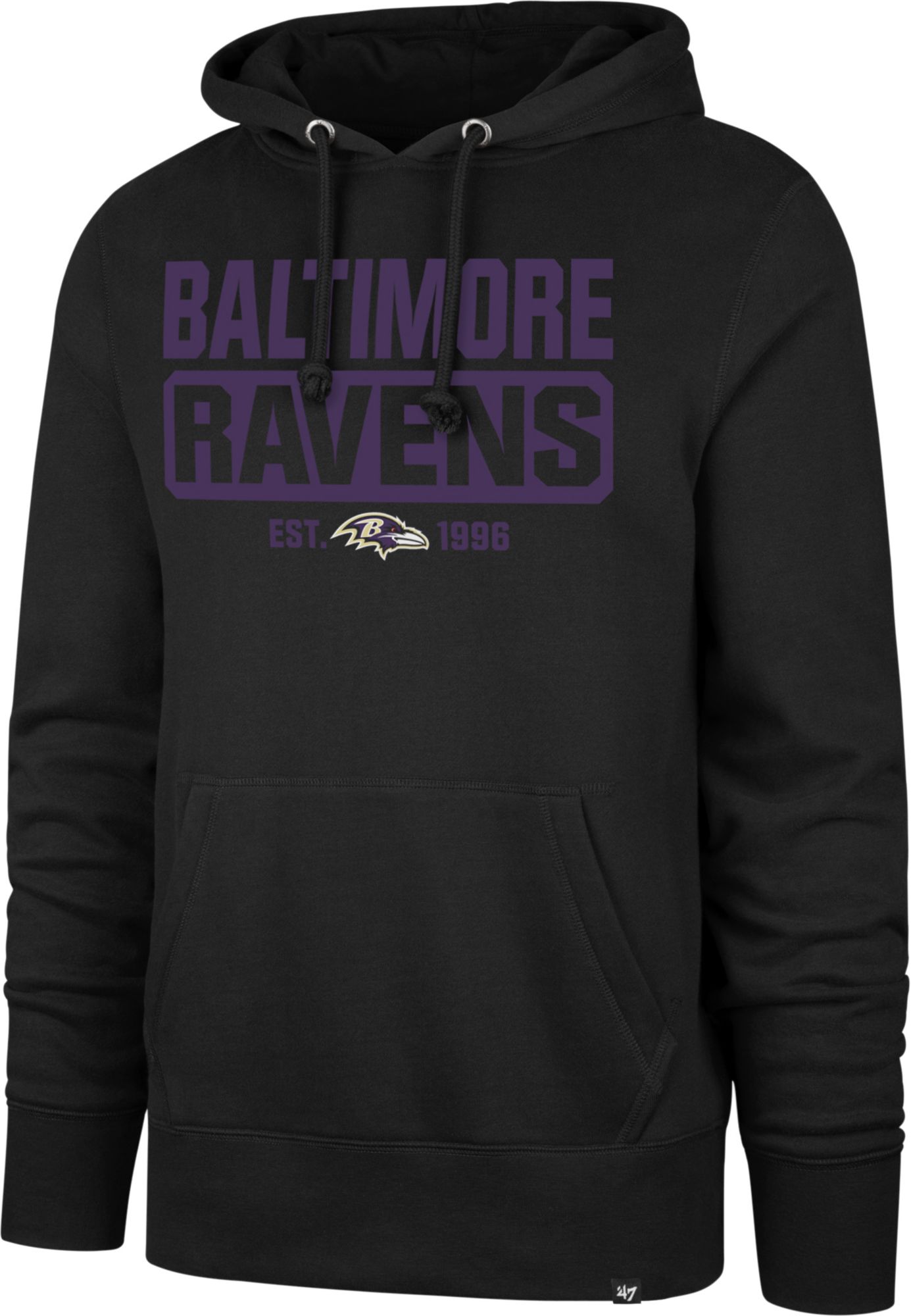 '47 Men's Baltimore Ravens Boxout Headline Pullover Hoodie