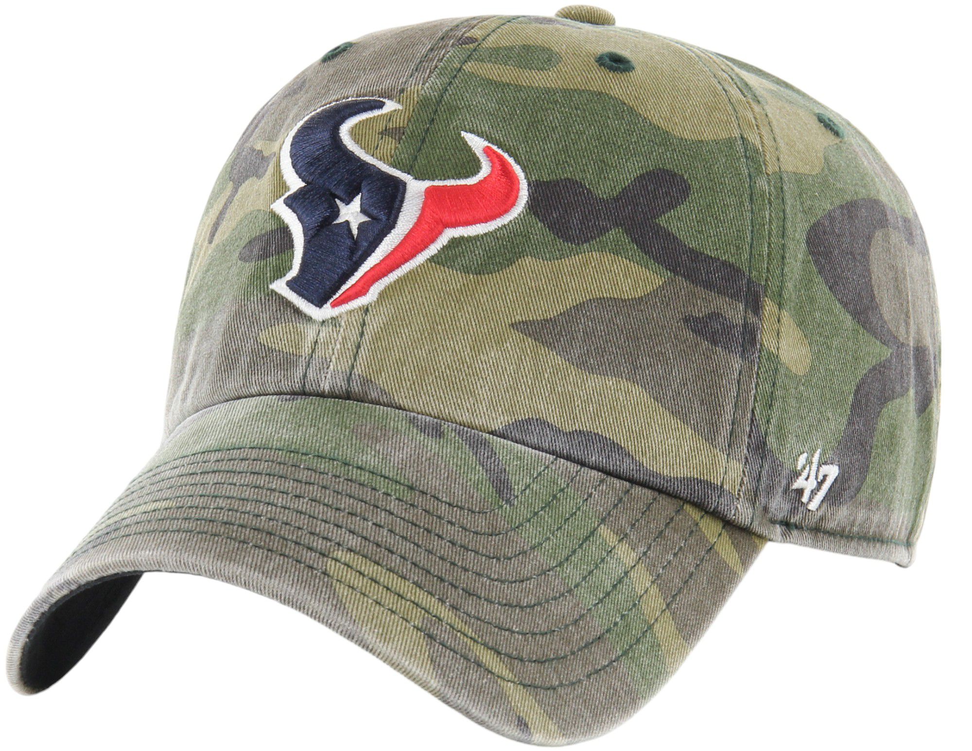 '47 Men's Houston Texans Camo Clean Up Adjustable Hat product image