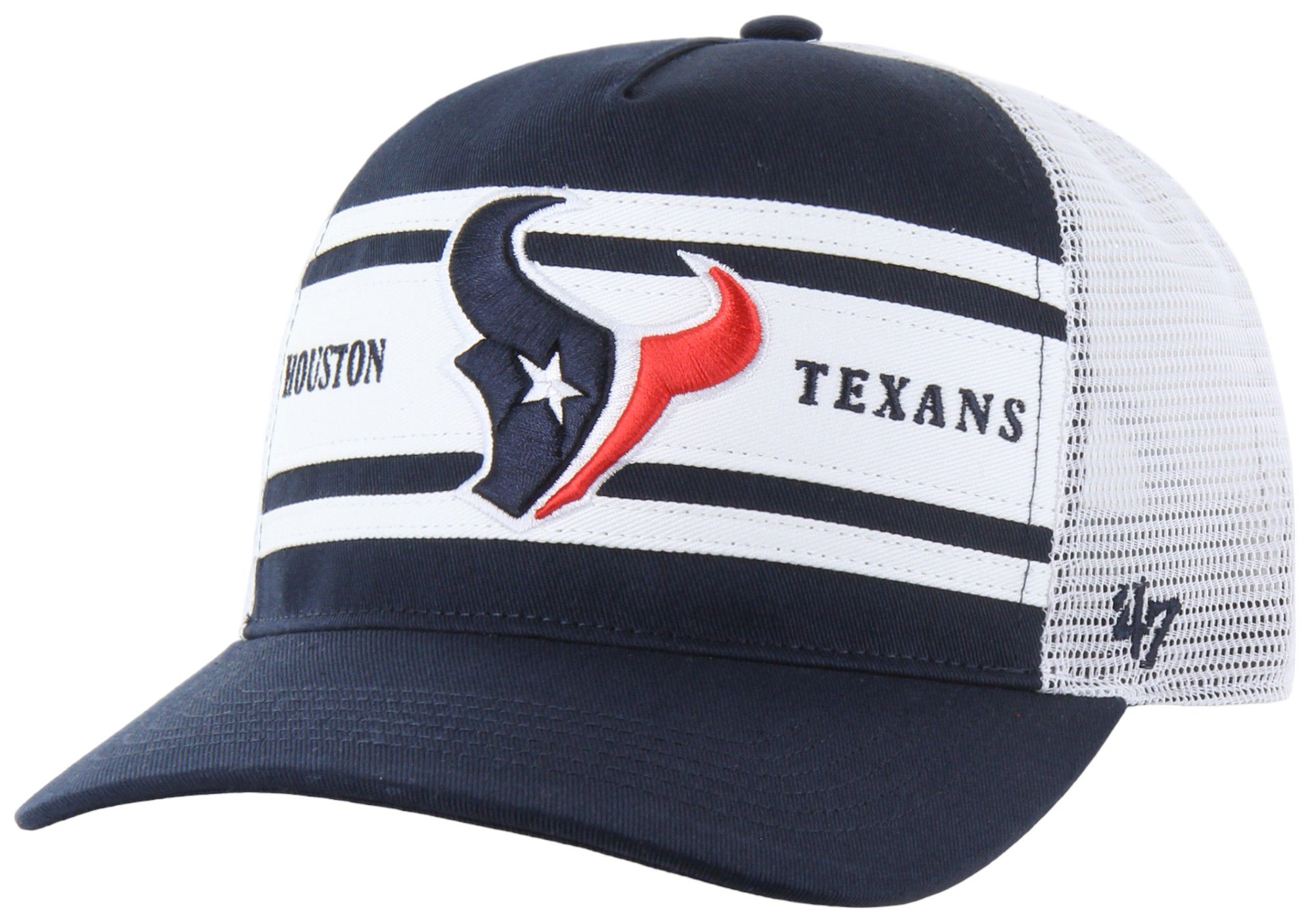 '47 Men's Houston Texans Super Stripe Navy Hitch Adjustable Hat product image