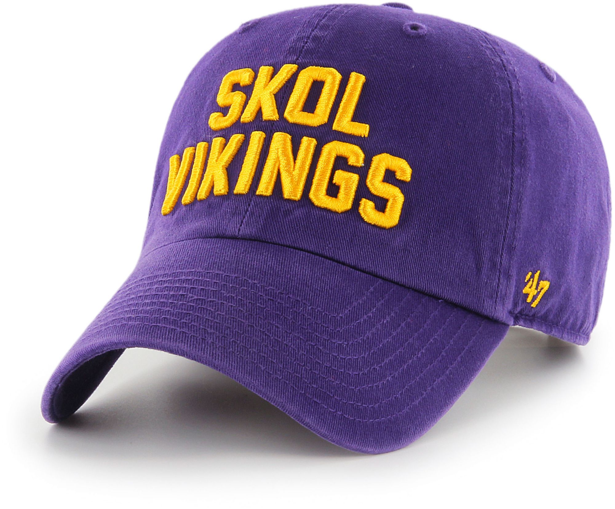 '47 Adult Minnesota Vikings Purple Skol Clean Up Adjustable Hat product image