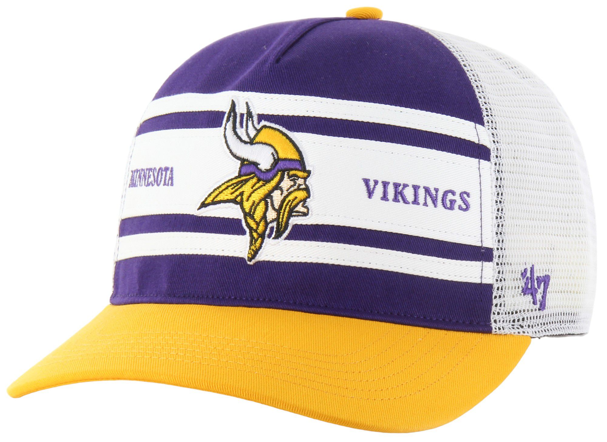'47 Men's Minnesota Vikings Super Stripe Hitch Purple Adjustable Hat product image