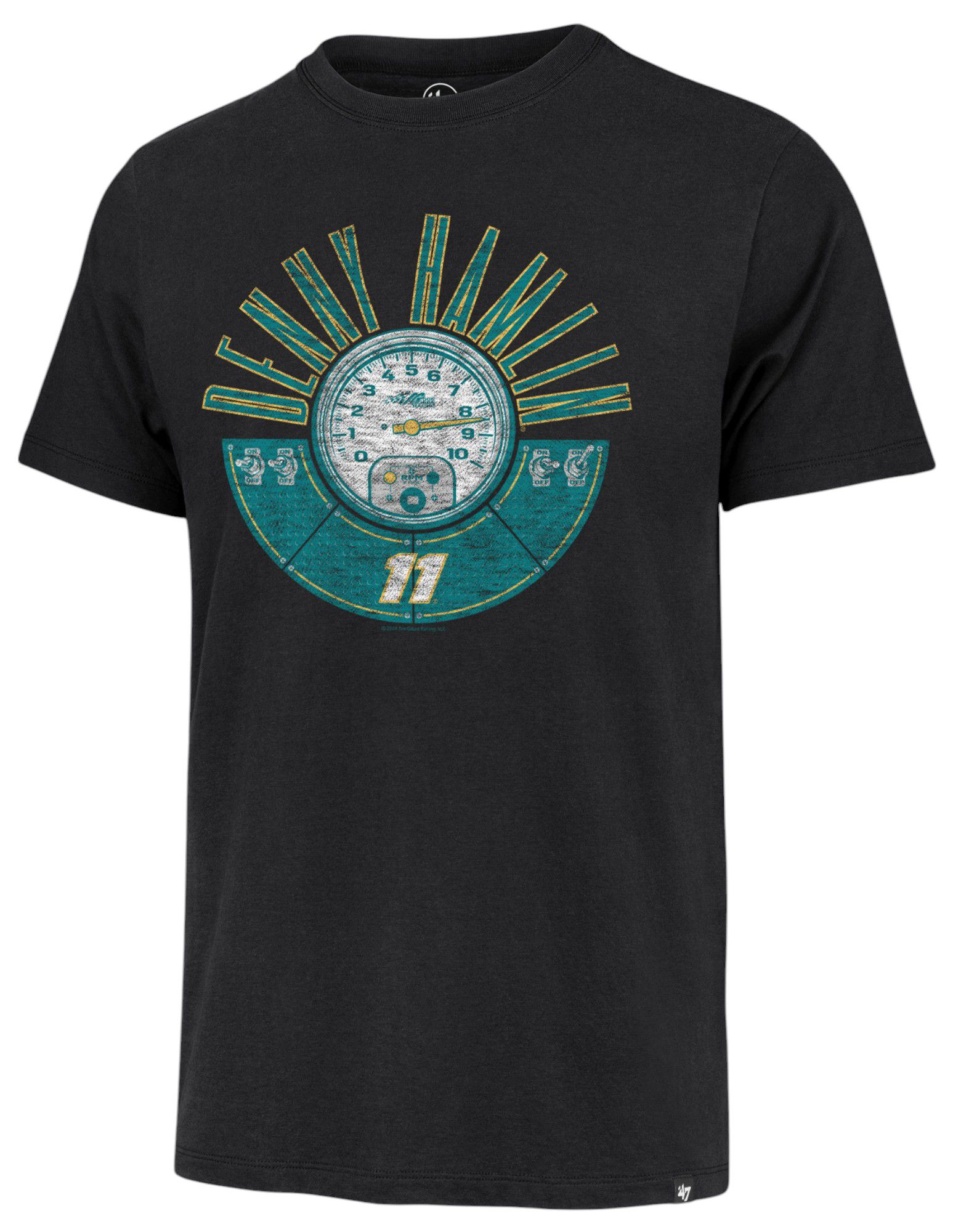'47 Adult Nascar Denny Hamlin Black Franklin T-Shirt product image