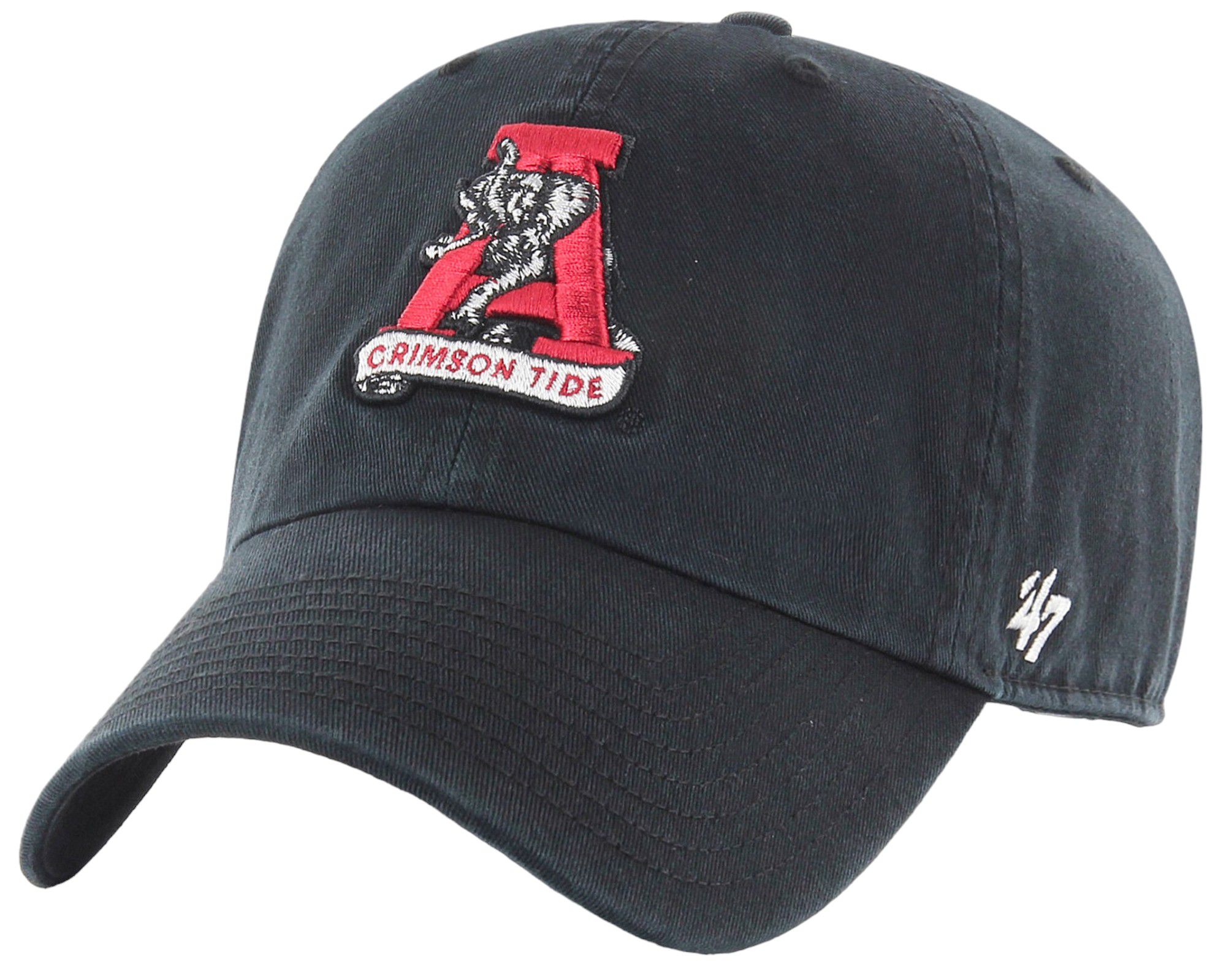 '47 Men's Alabama Crimson Tide Black Vintage Clean Up Adjustable Hat product image