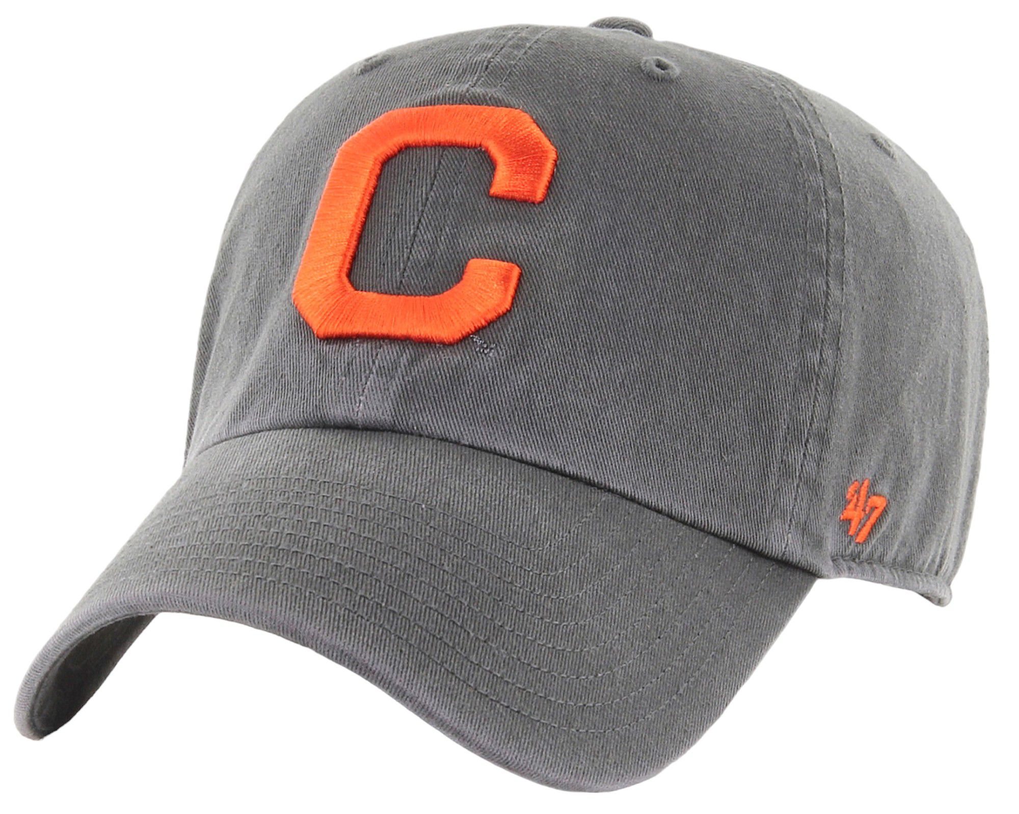 '47 Men's Clemson Tigers Charcoal Vintage Clean Up Adjustable Hat product image