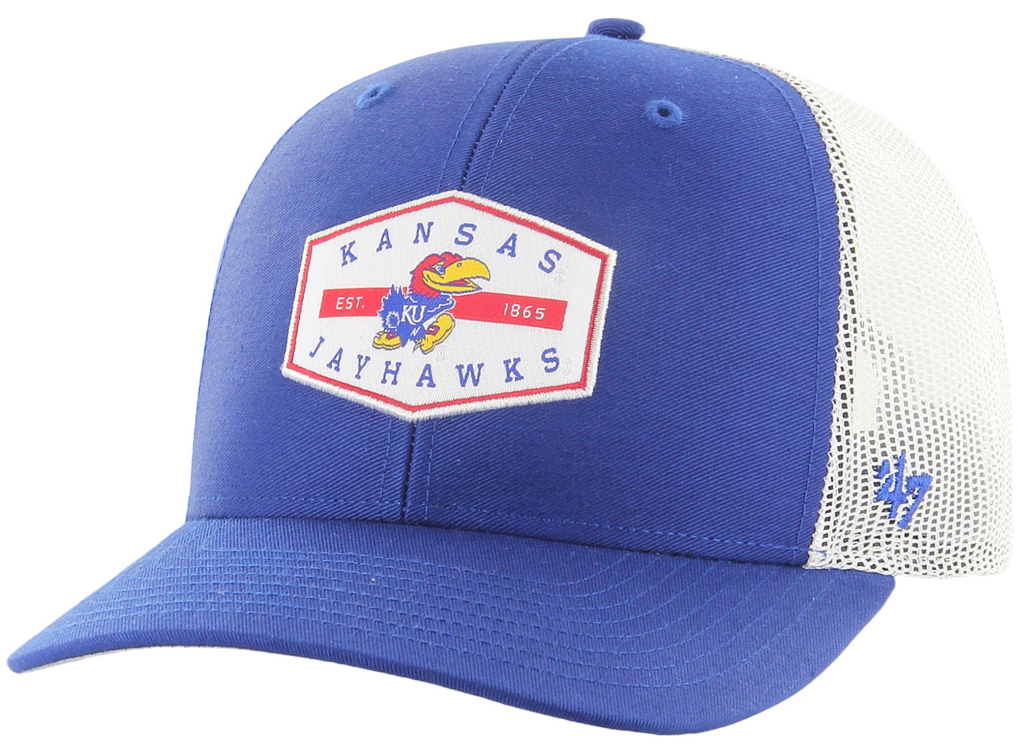 '47 Men's Kansas Jayhawks Blue Convoy Trucker Adjustable Hat product image