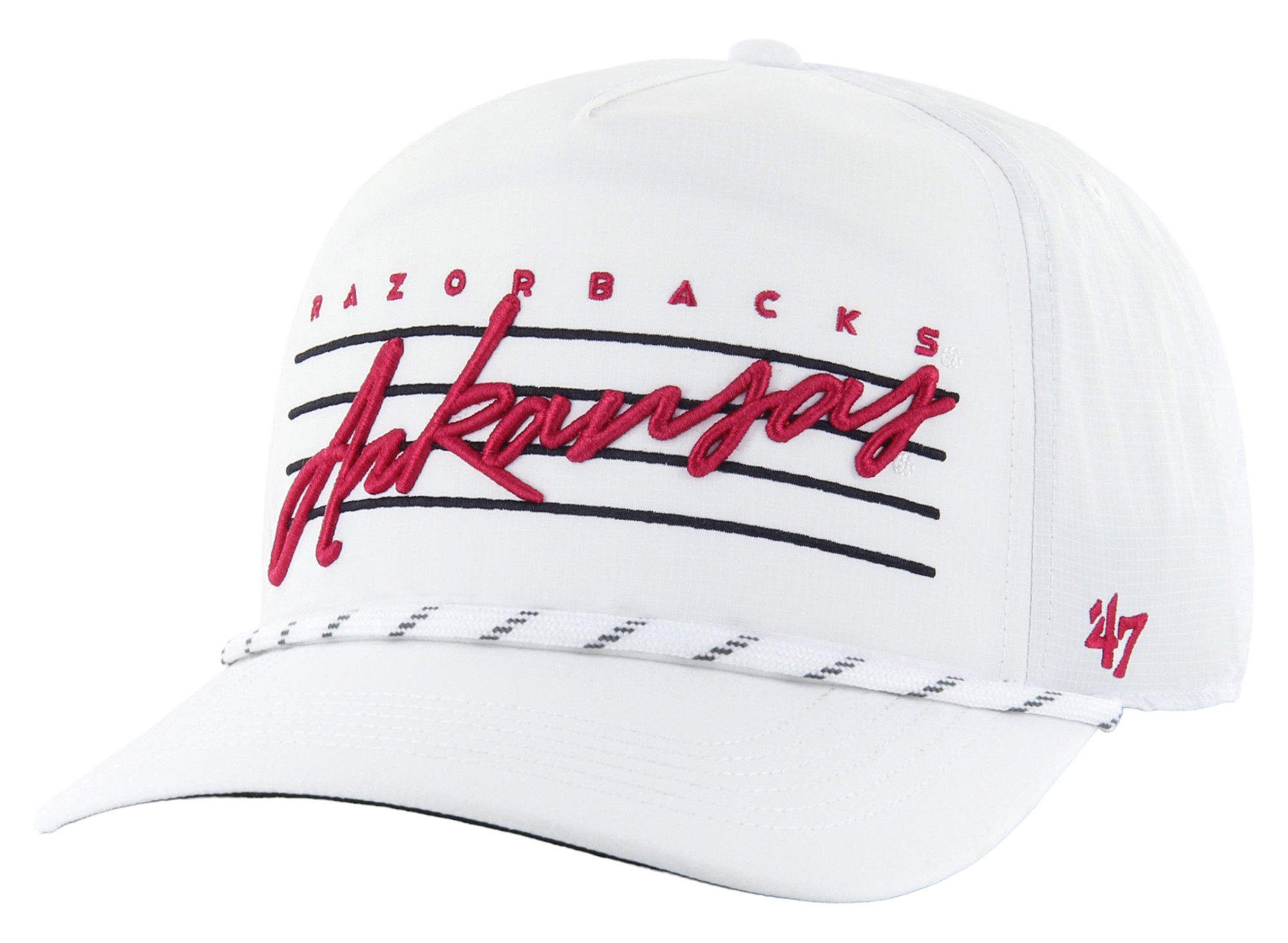 ‘47 Men's Arkansas Razorbacks White Down Burst Hitch Adjustable Hat product image
