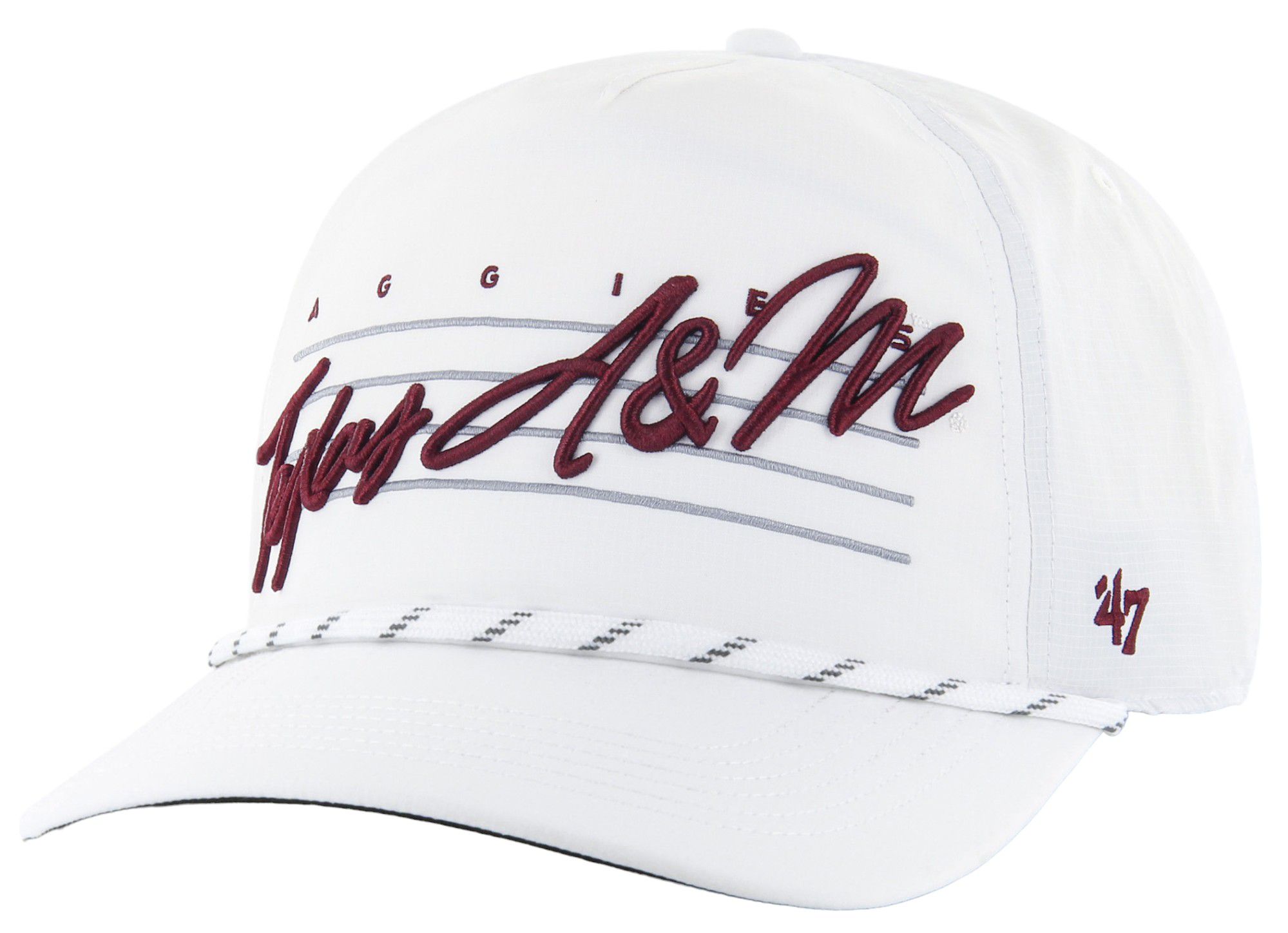 '47 Men's Texas A&M Aggies White Down Burst Hitch Adjustable Hat product image