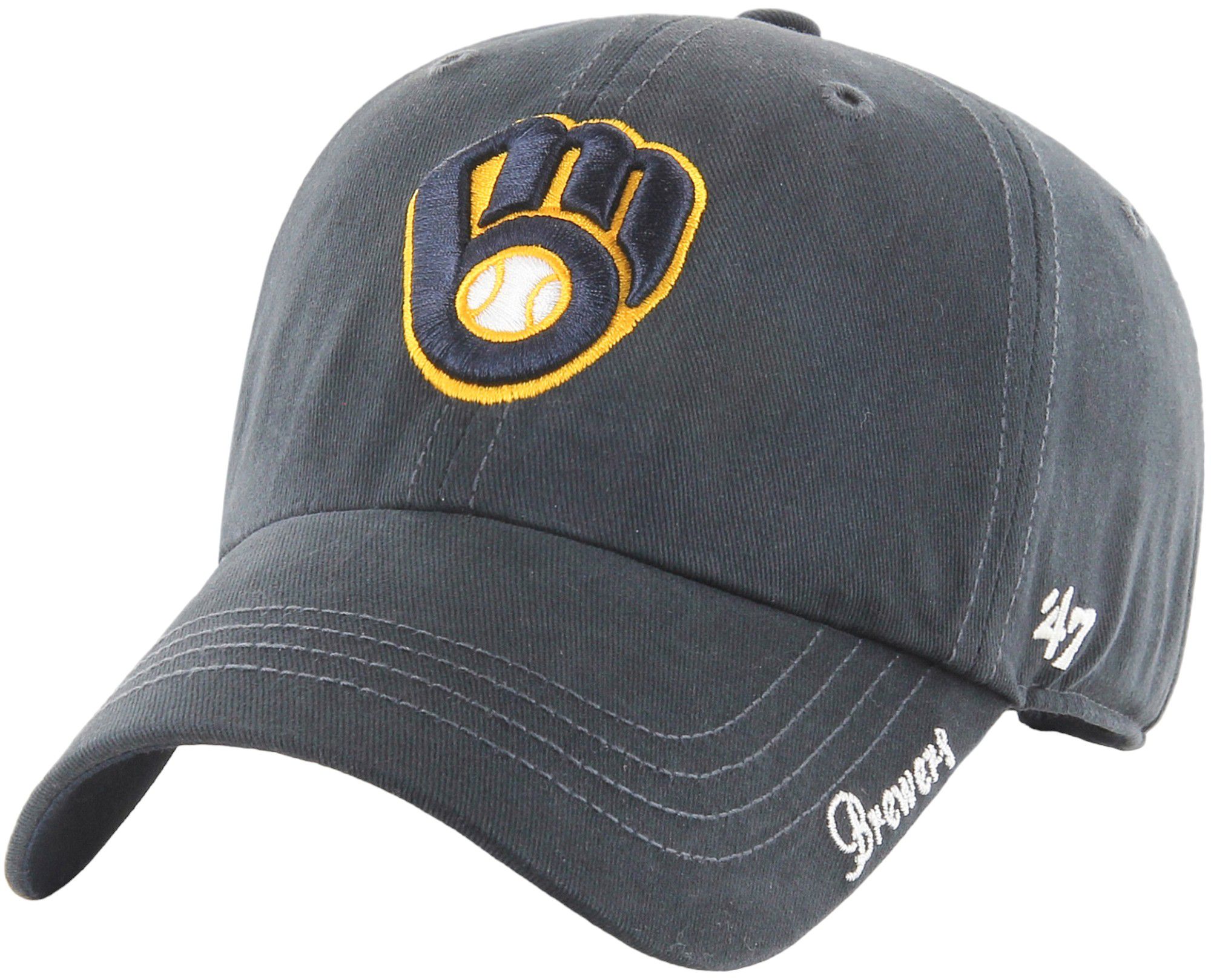 '47 Women's Milwaukee Brewers Navy Miata Clean Up Adjustable Hat product image