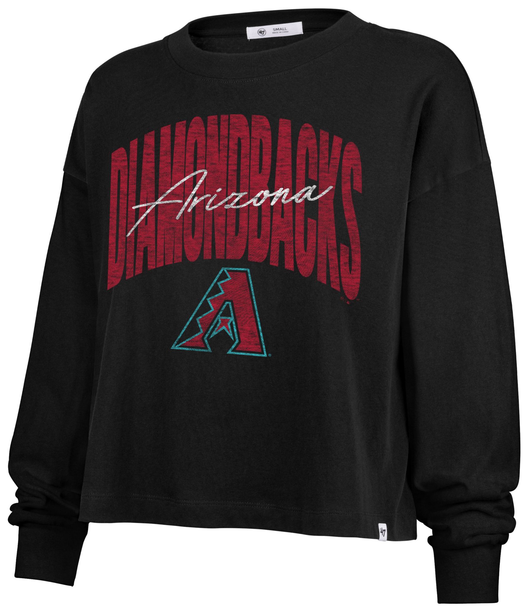 '47 Women's Arizona Diamondbacks Sydney Black Long Sleeve T-Shirt product image