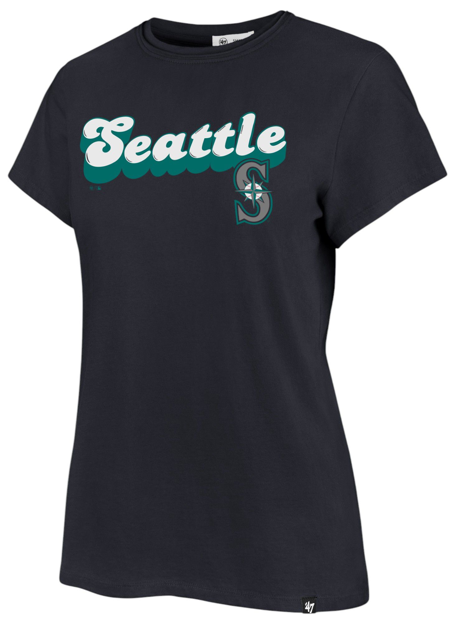 '47 Women's Seattle Mariners Blue Mystic Frankie T-Shirt product image