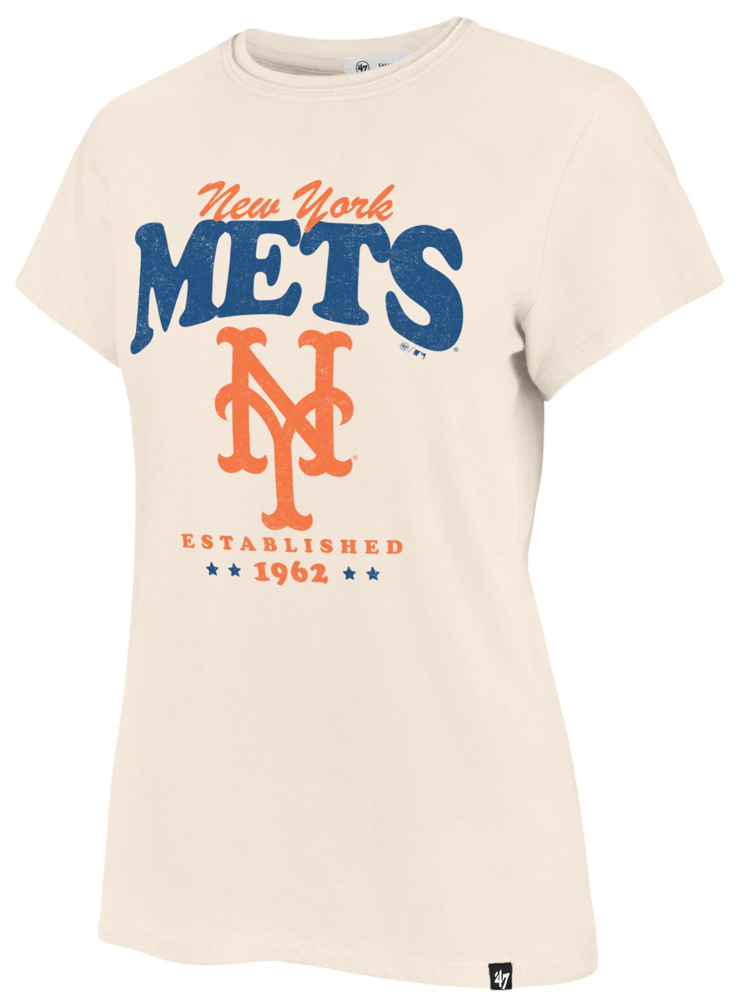 '47 Women's New York Mets Cream Rally Cry Frankie T-Shirt product image