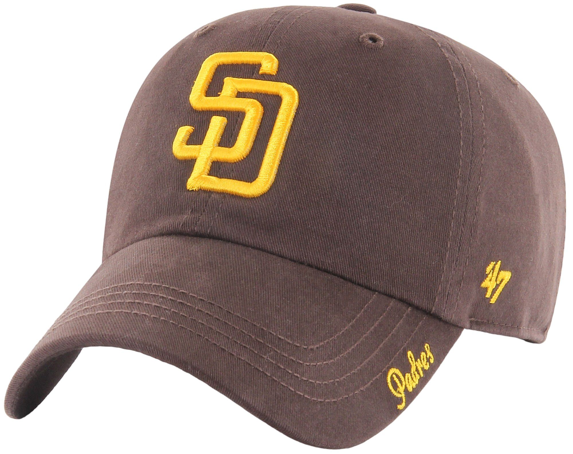 '47 Women's San Diego Padres Brown Miata Clean Up Adjustable Hat product image