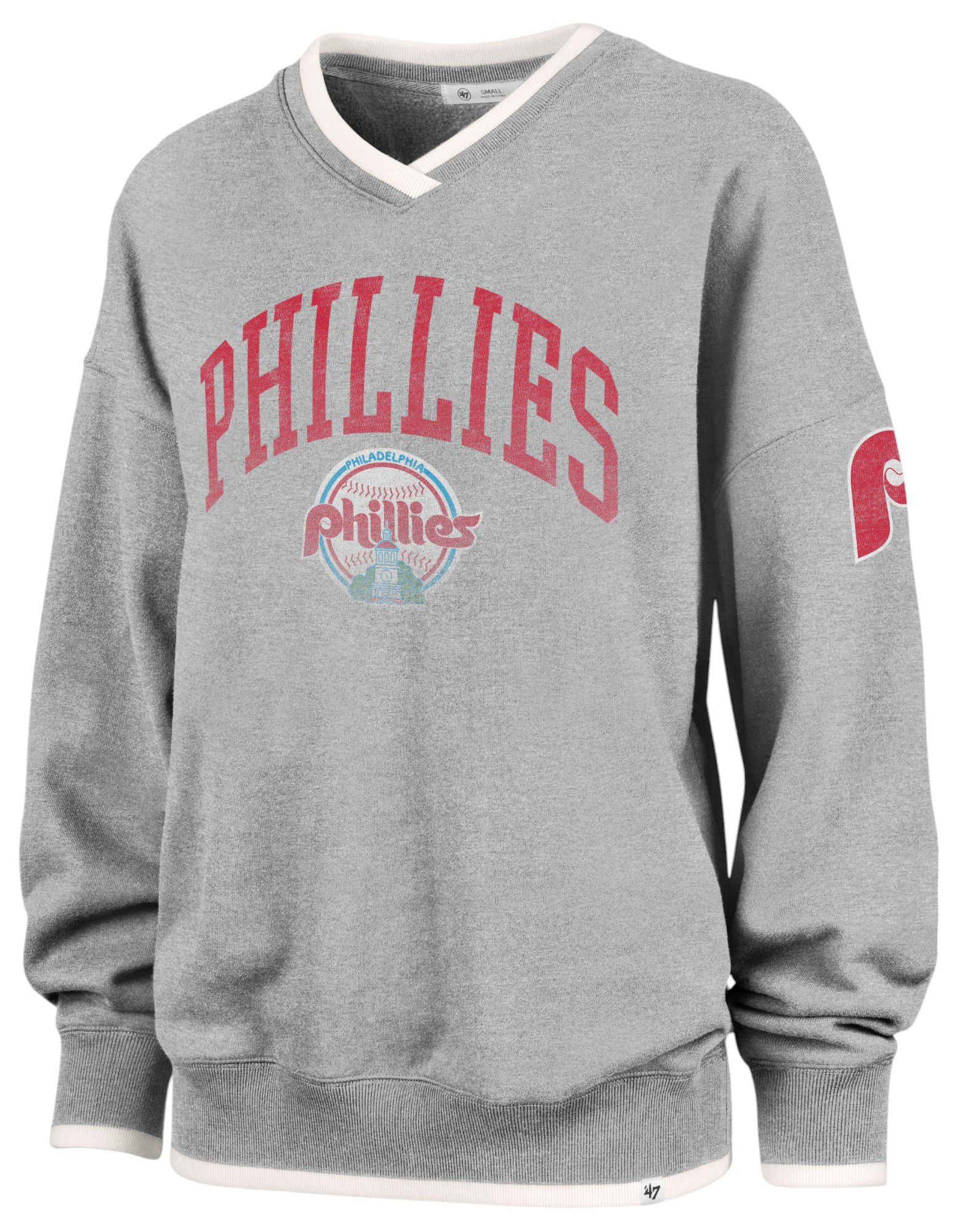 '47 Women's Philadelphia Phillies Gray Daze Pullover Hoodie product image
