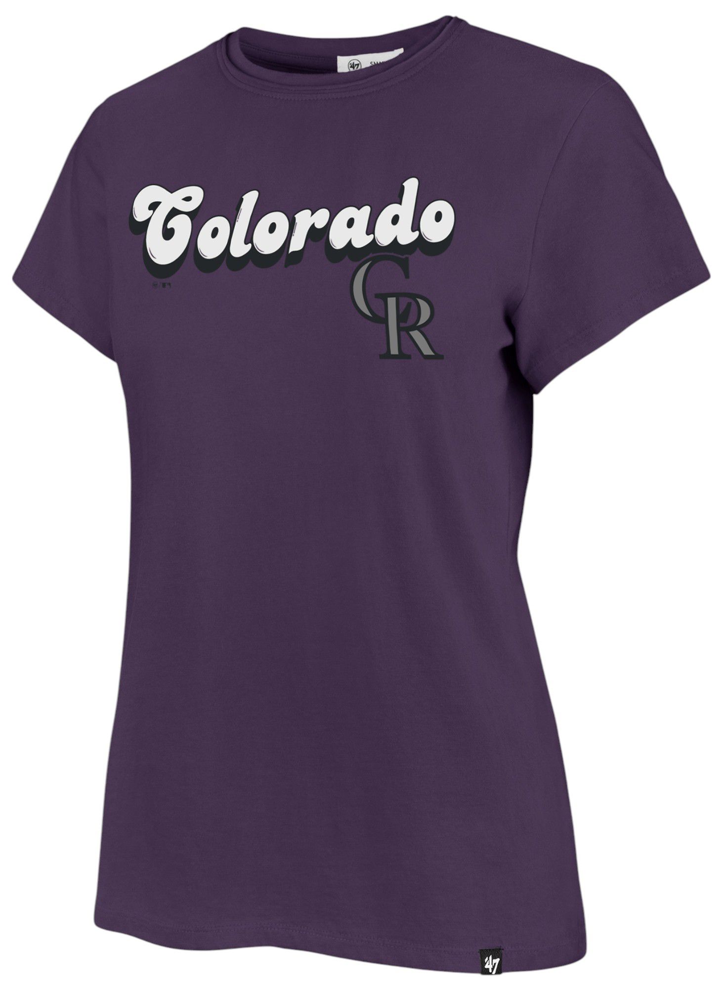 '47 Women's Colorado Rockies Purple Mystic Frankie T-Shirt product image
