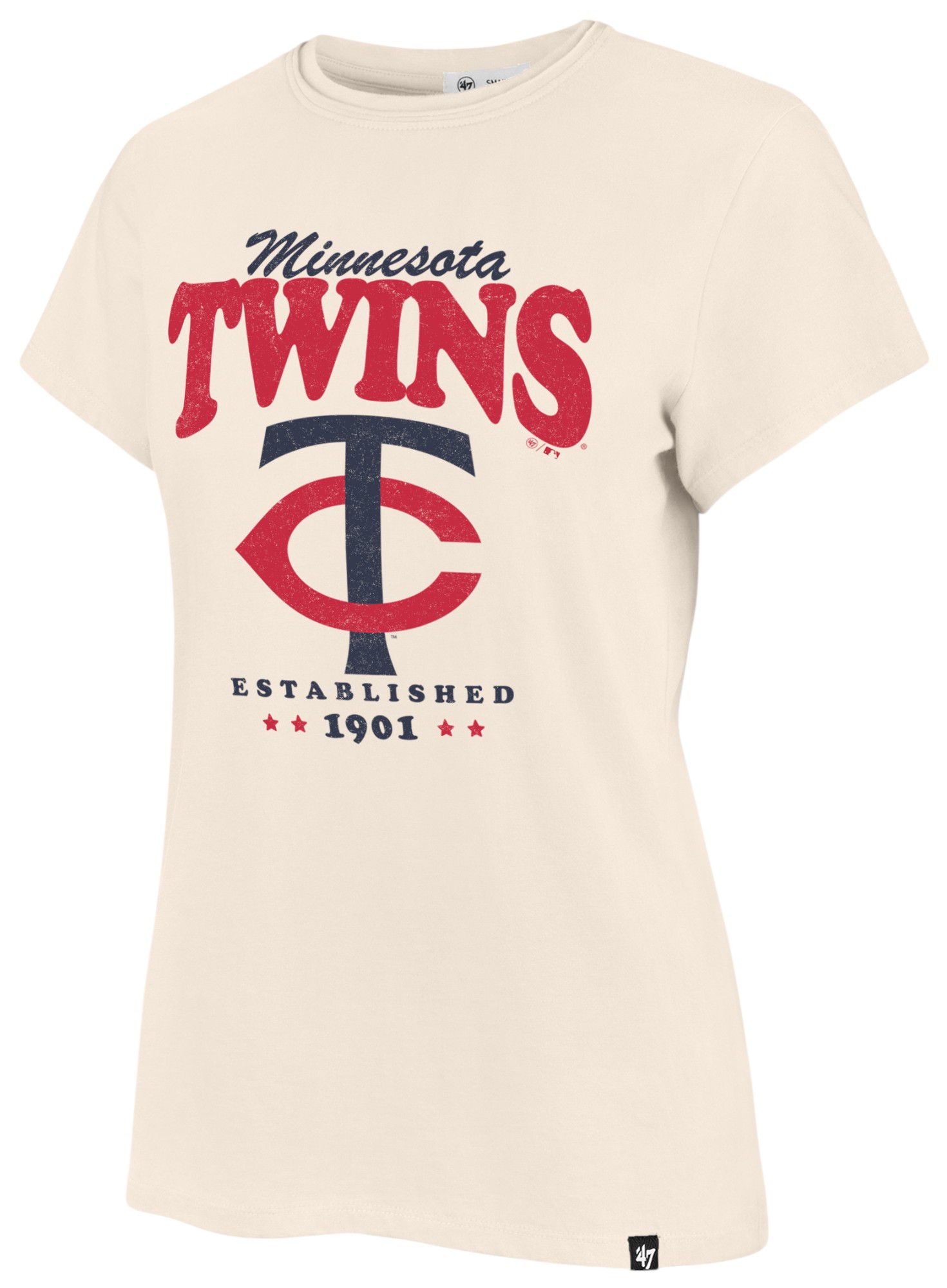 '47 Women's Minnesota Twins Cream Rally Cry Frankie T-Shirt product image