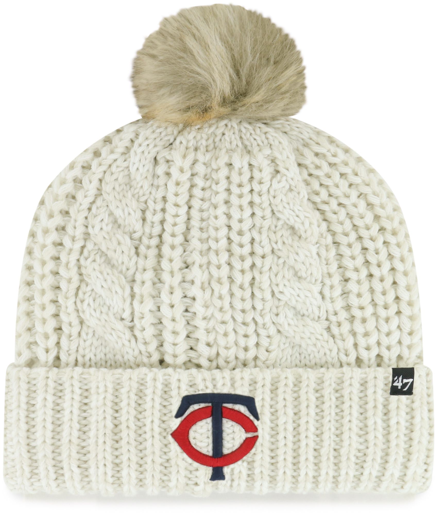 '47 Women's Minnesota Twins White Meeko Cuffed Knit Hat product image