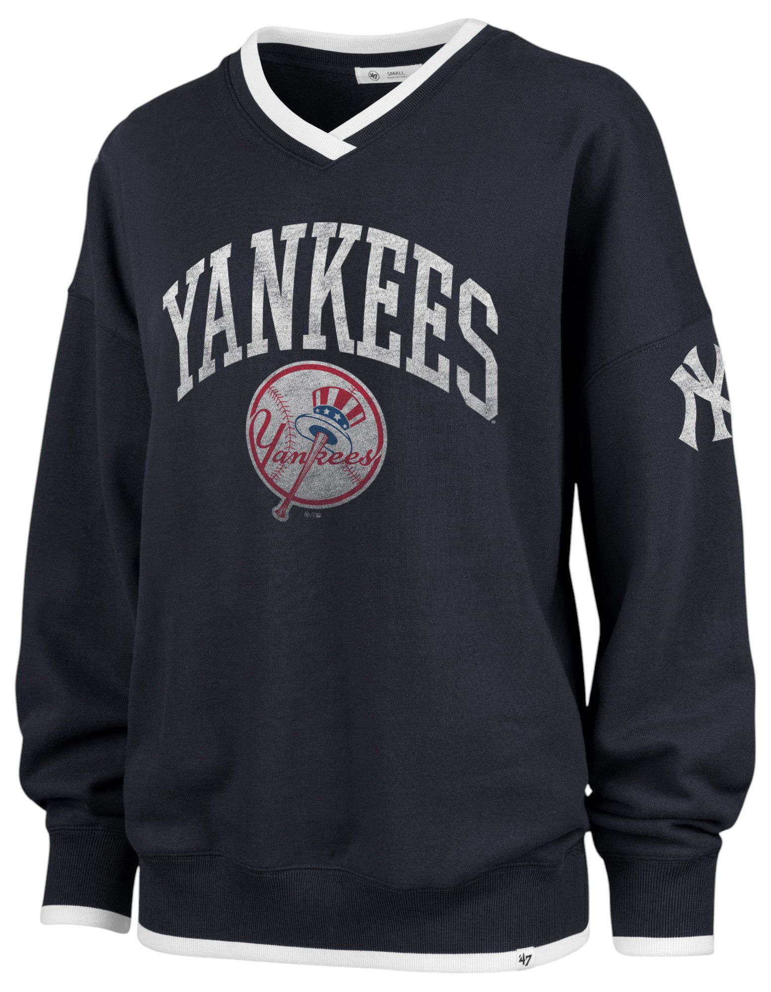 '47 Women's New York Yankees Blue Cooperstown Daze Pullover Hoodie product image