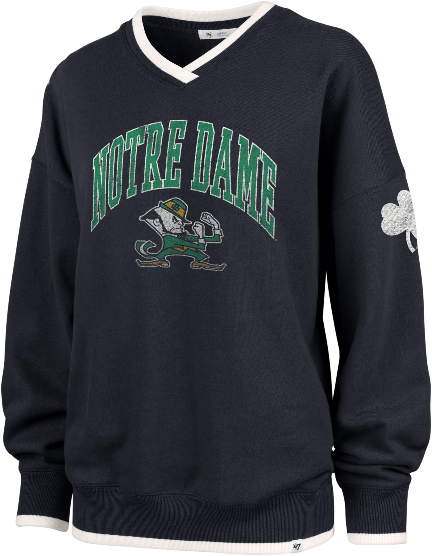 Notre Dame Vintage Unisex Fighting Irish Crew sold Neck Sweatshirt Size Small Grey