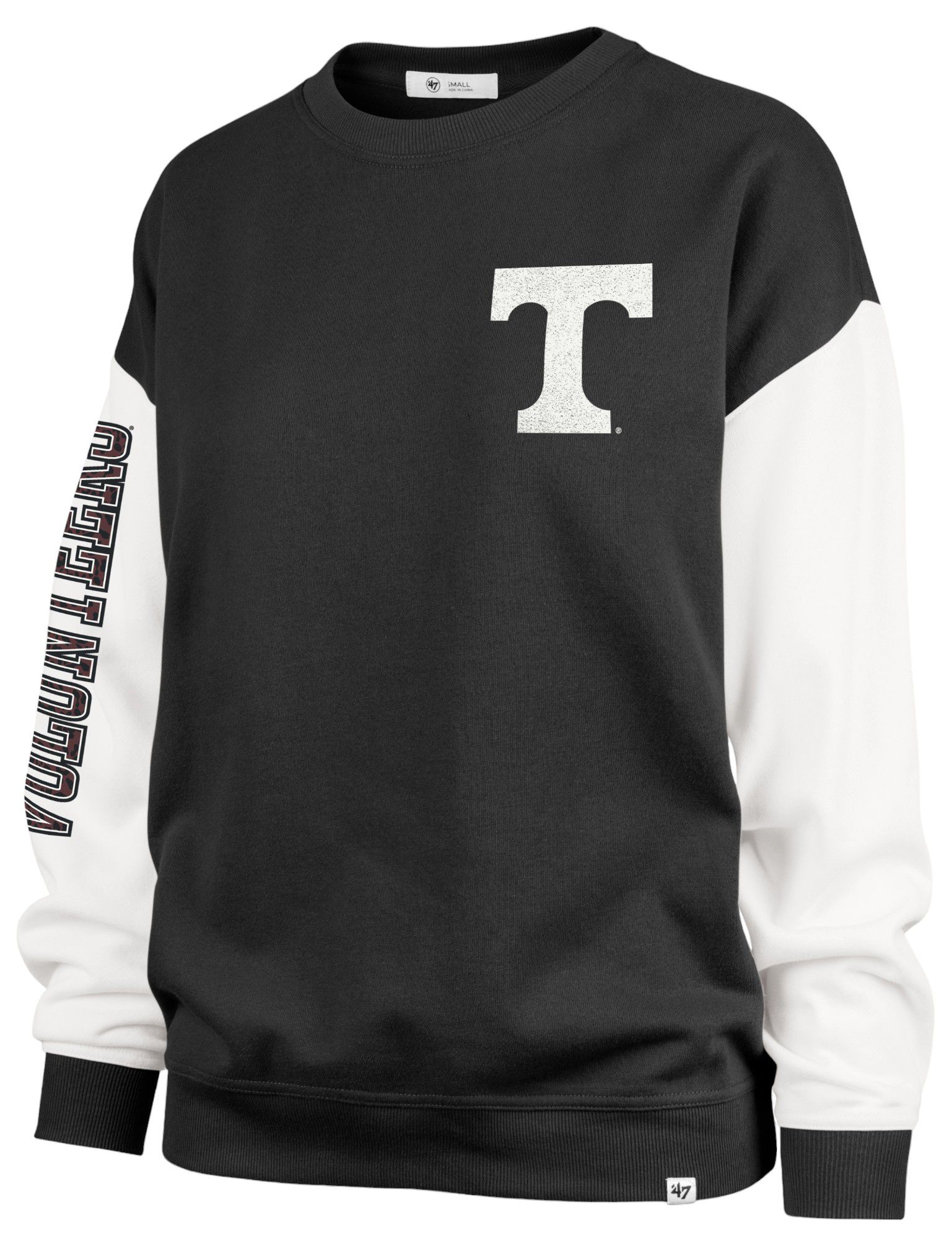 '47 Women's Tennessee Volunteers Black Tawny Crewneck Sweatshirt product image