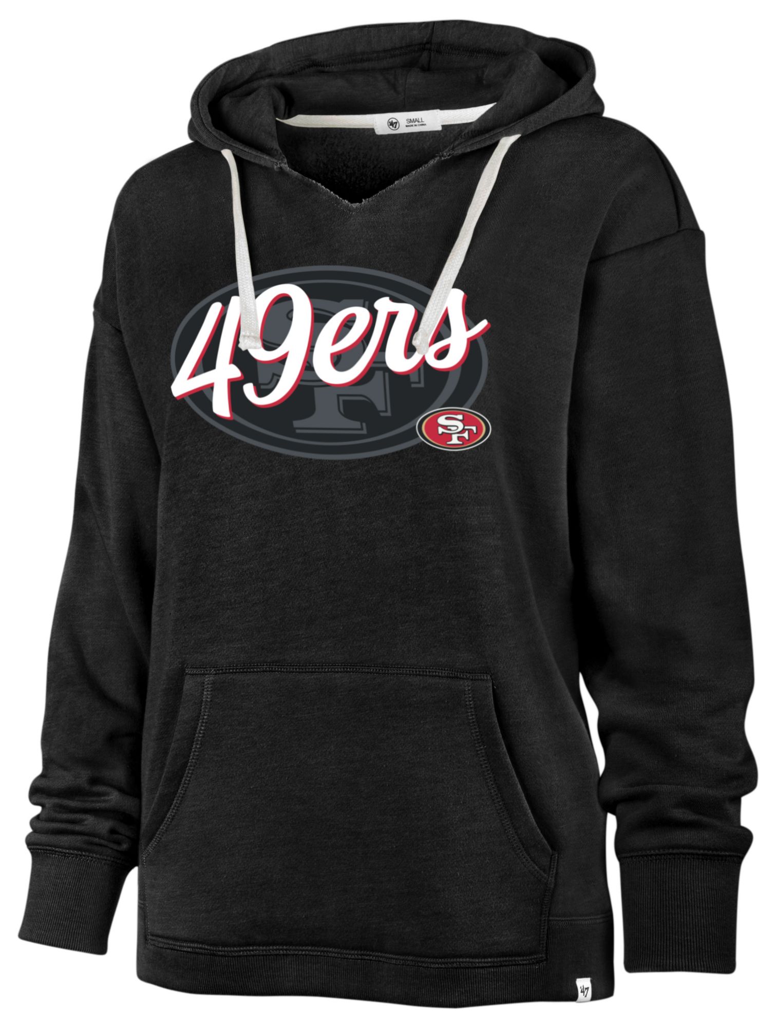'47 Women's San Francisco 49ers Script Black Pullover Hoodie product image