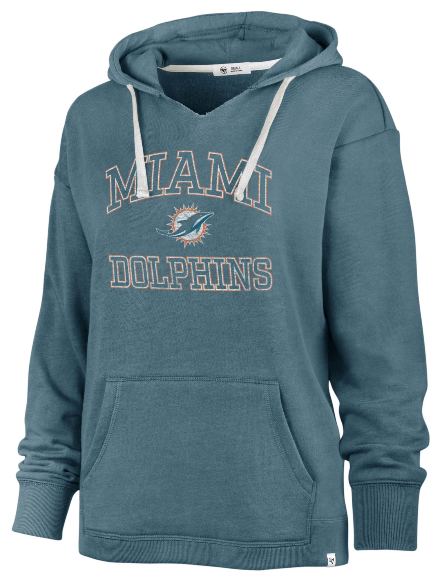 '47 Women's Miami Dolphins Clarity Teal Pullover Hoodie product image