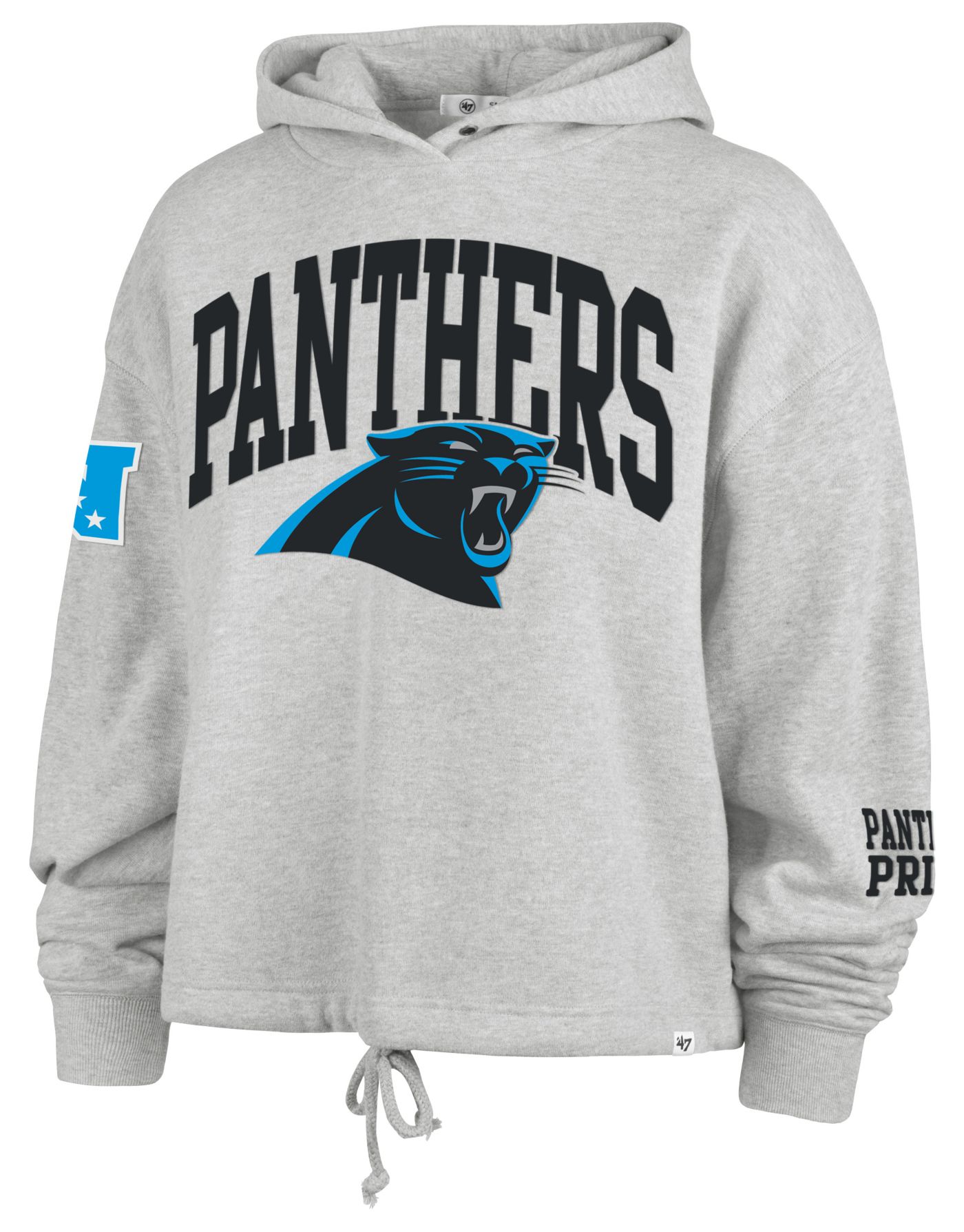 47 Women s Carolina Panthers High Hopes Grey Pullover Hoodie Dick s Sporting Goods