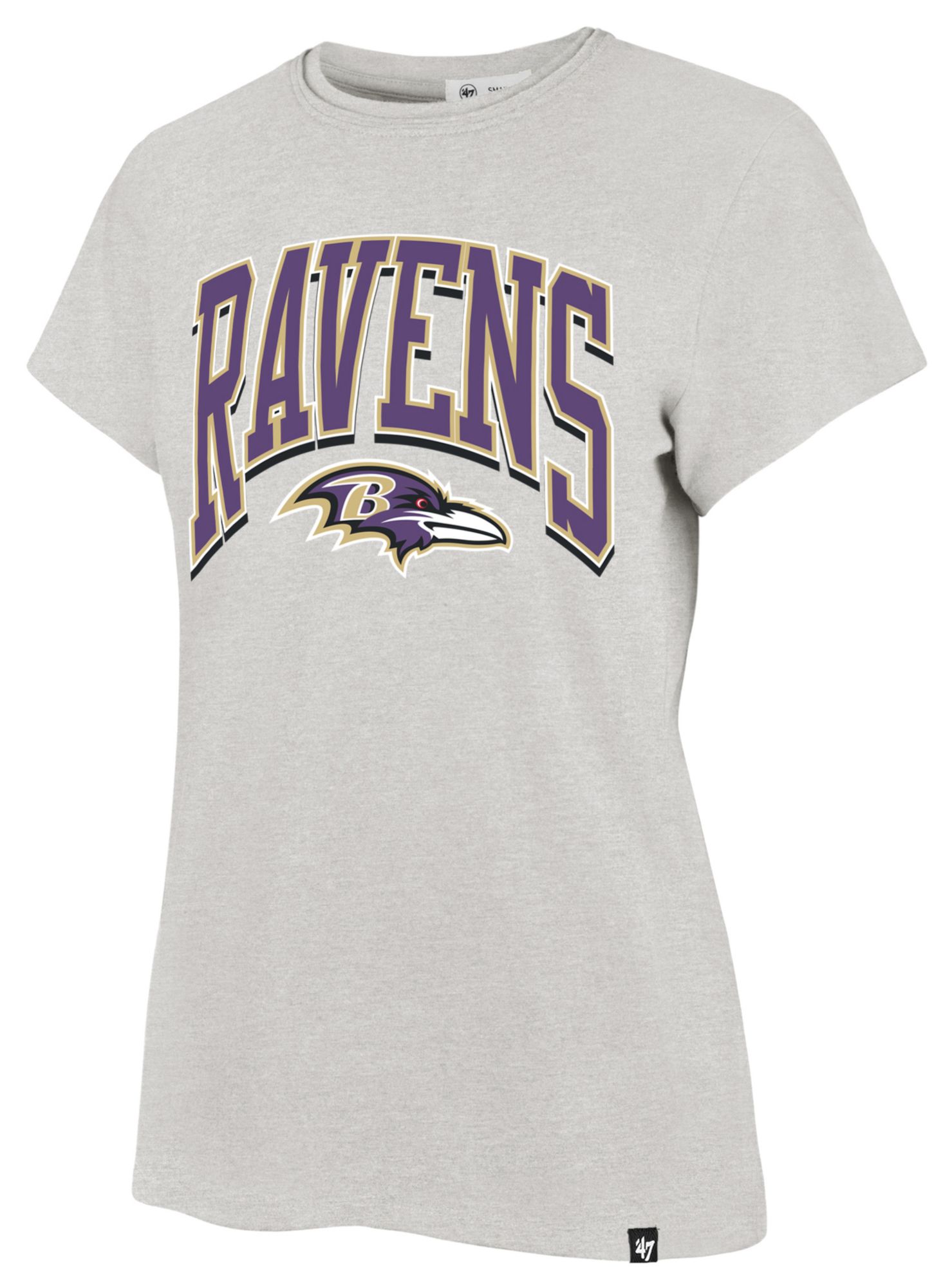 '47 Women's Baltimore Ravens Walk Tall Grey T-Shirt product image