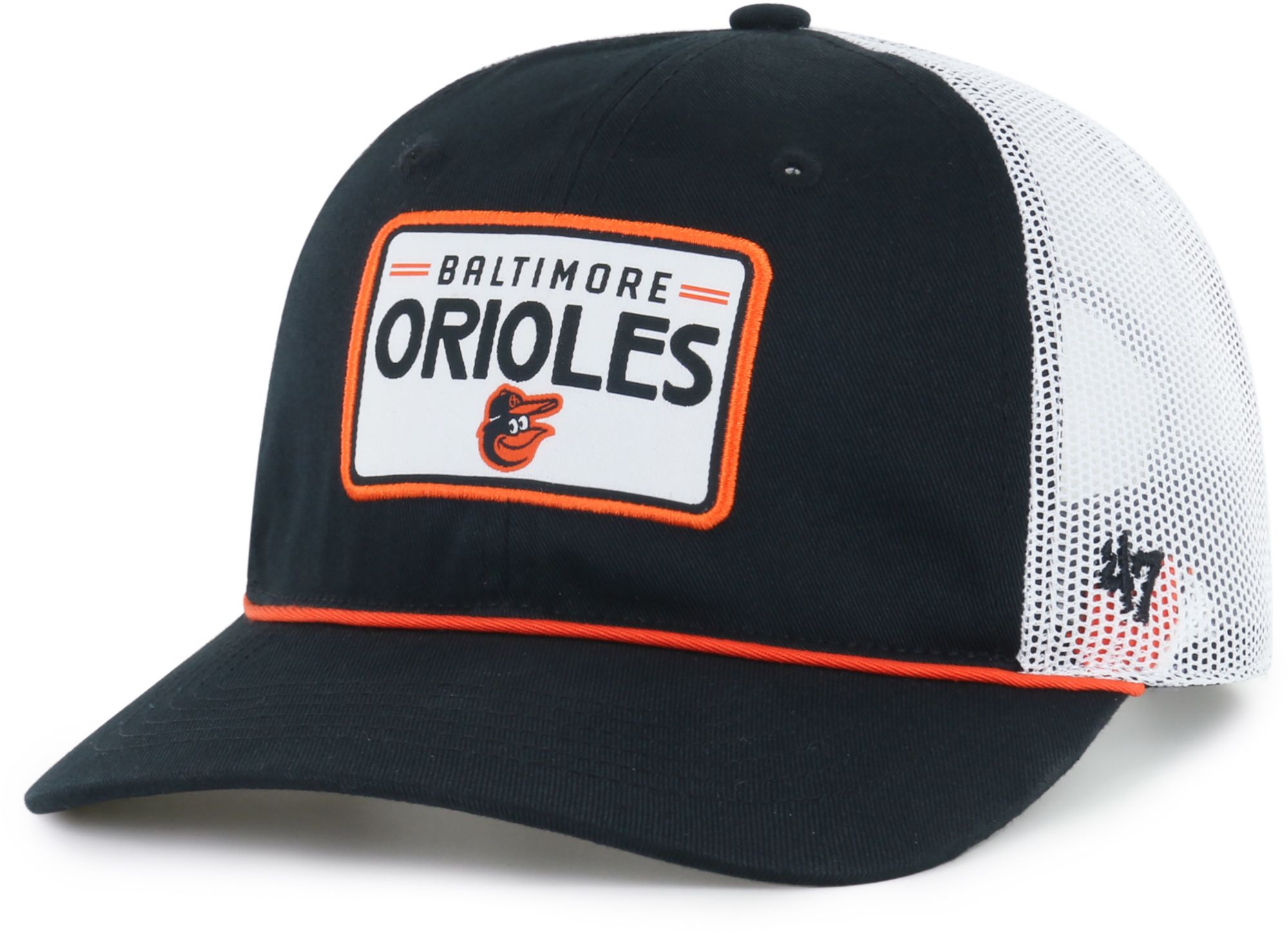 '47 Youth Baltimore Orioles Black Rhett Trucker Hat product image