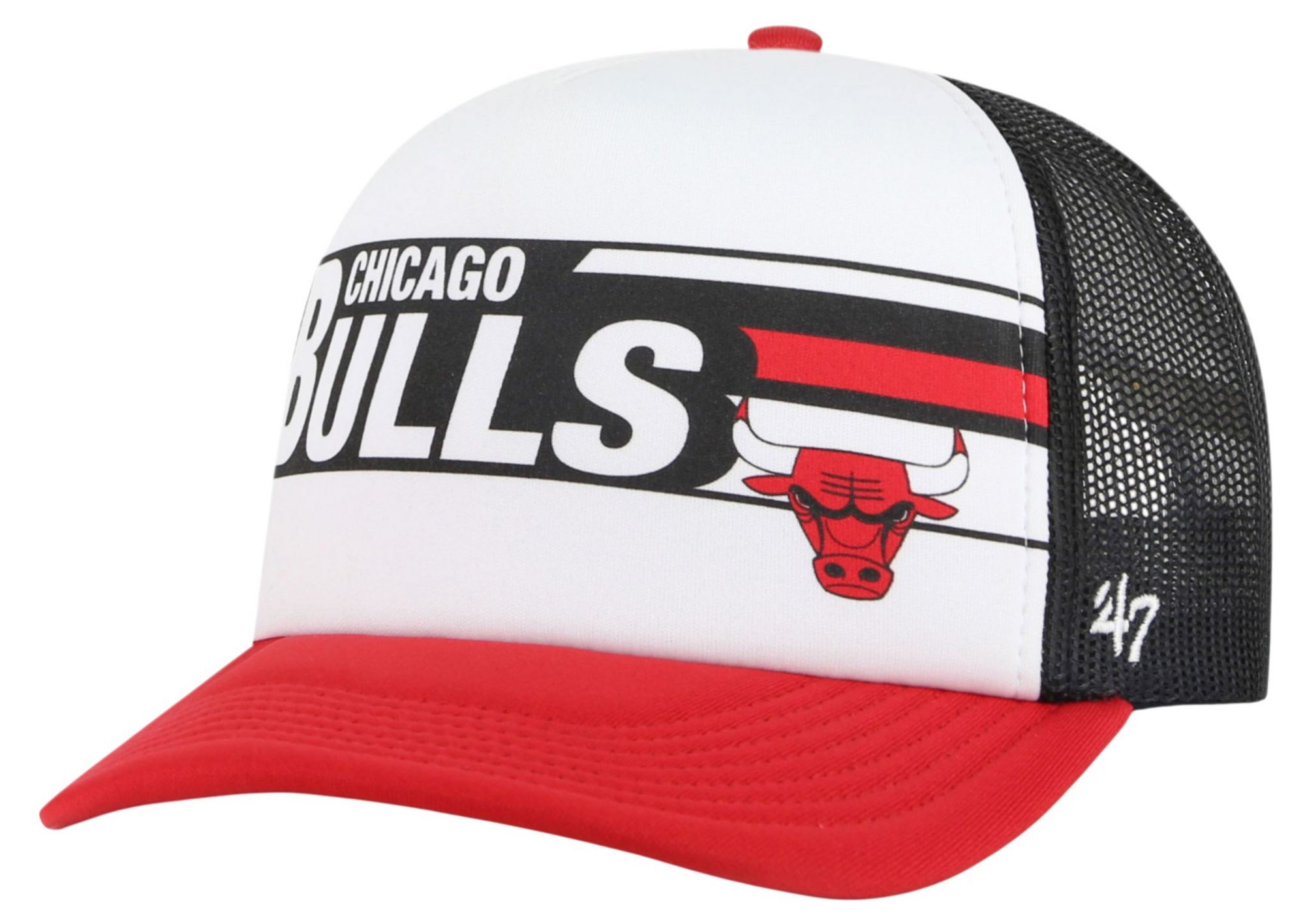 '47 Youth Chicago Bulls Stack Line Trucker Adjustable Hat product image