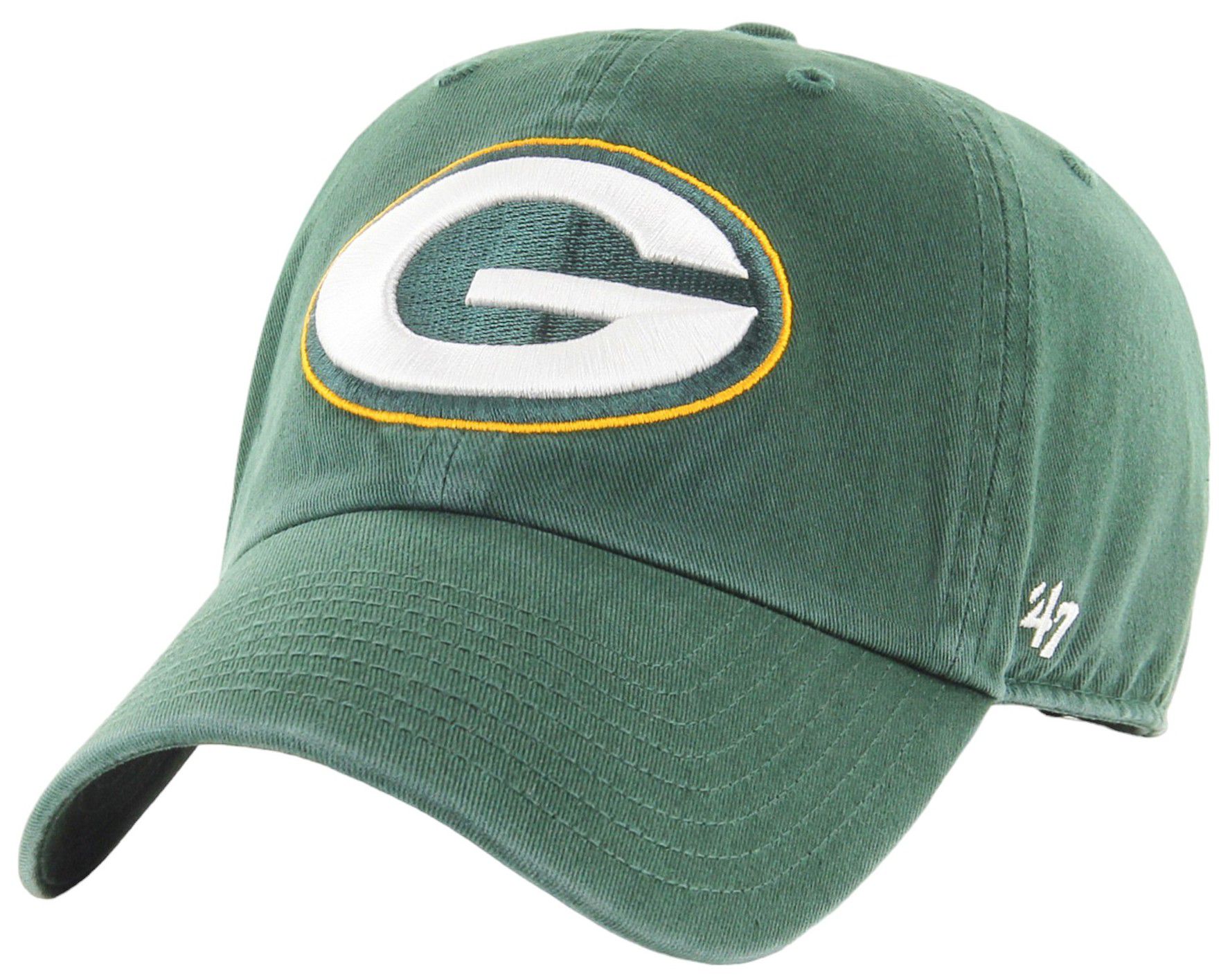 '47 Youth Green Bay Packers Dark Green Clean Up Adjustable Hat product image