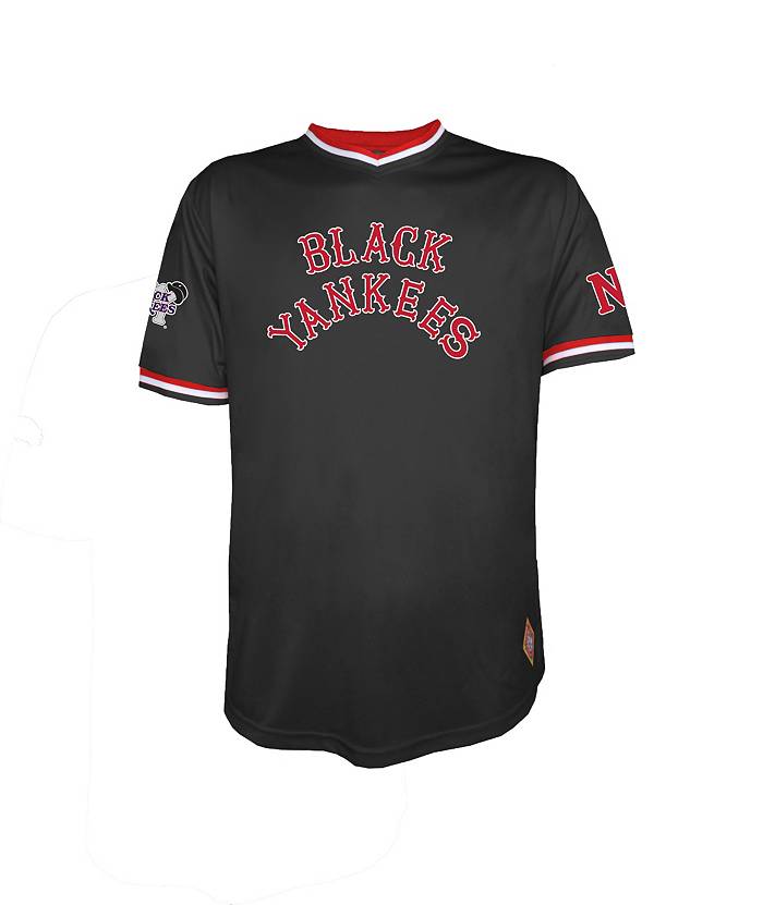 Stitches Men's Negro League Baseball New York Black Yankees Black Jersey