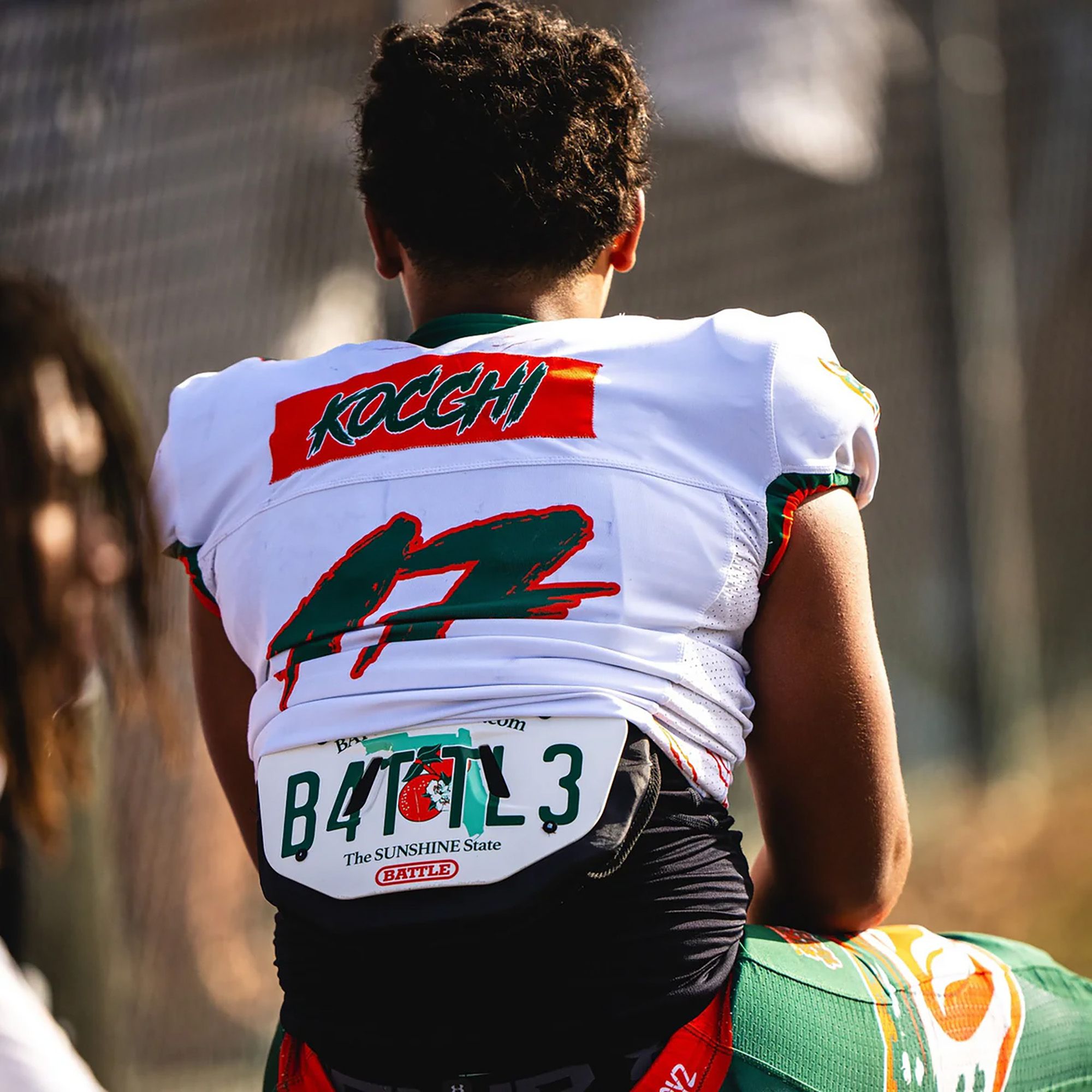 Battle Florida License Plate Football Back Plate product image