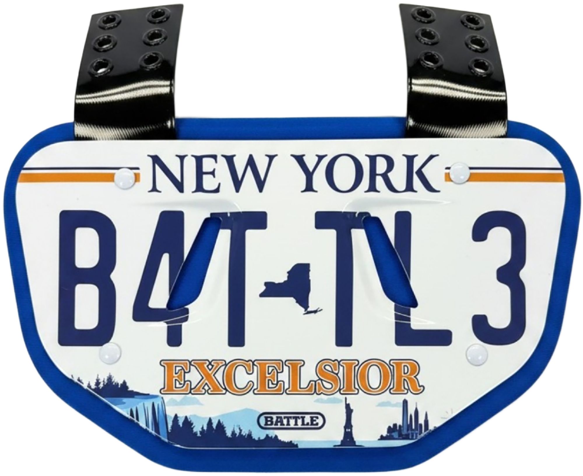 Battle New York License Plate Football Back Plate product image