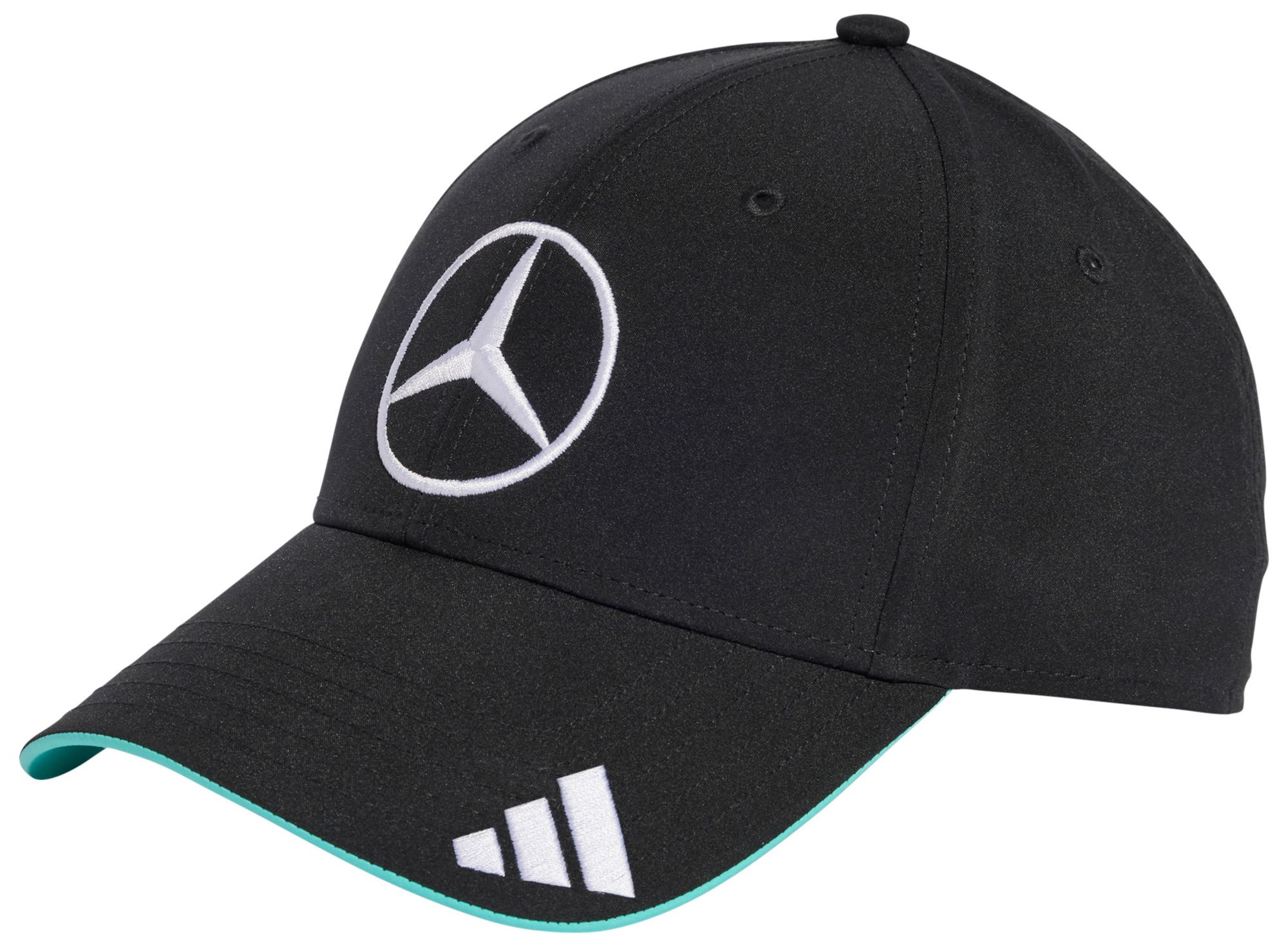 adidas Adult Mercedes F1 Black Adjustable Dad Hat product image