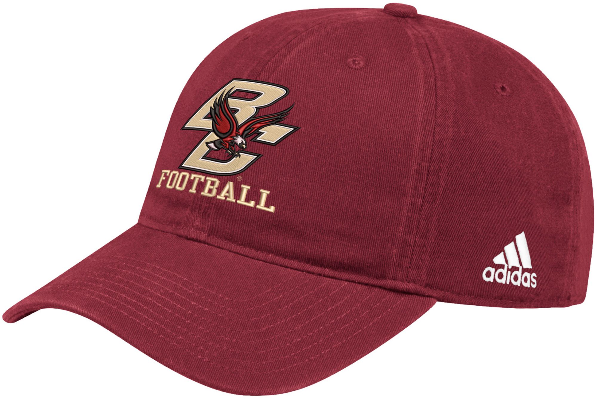 adidas Adult Boston College Eagles Crimson Slouch Adjustable Hat product image