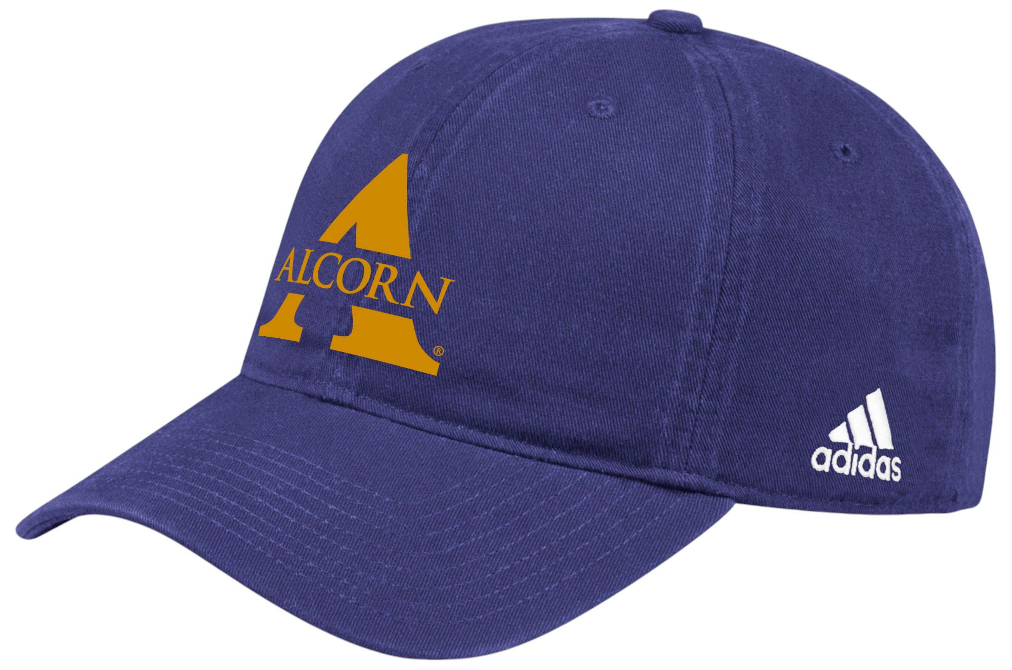adidas Adult Alcorn State Braves Purple Slouch Adjustable Hat product image