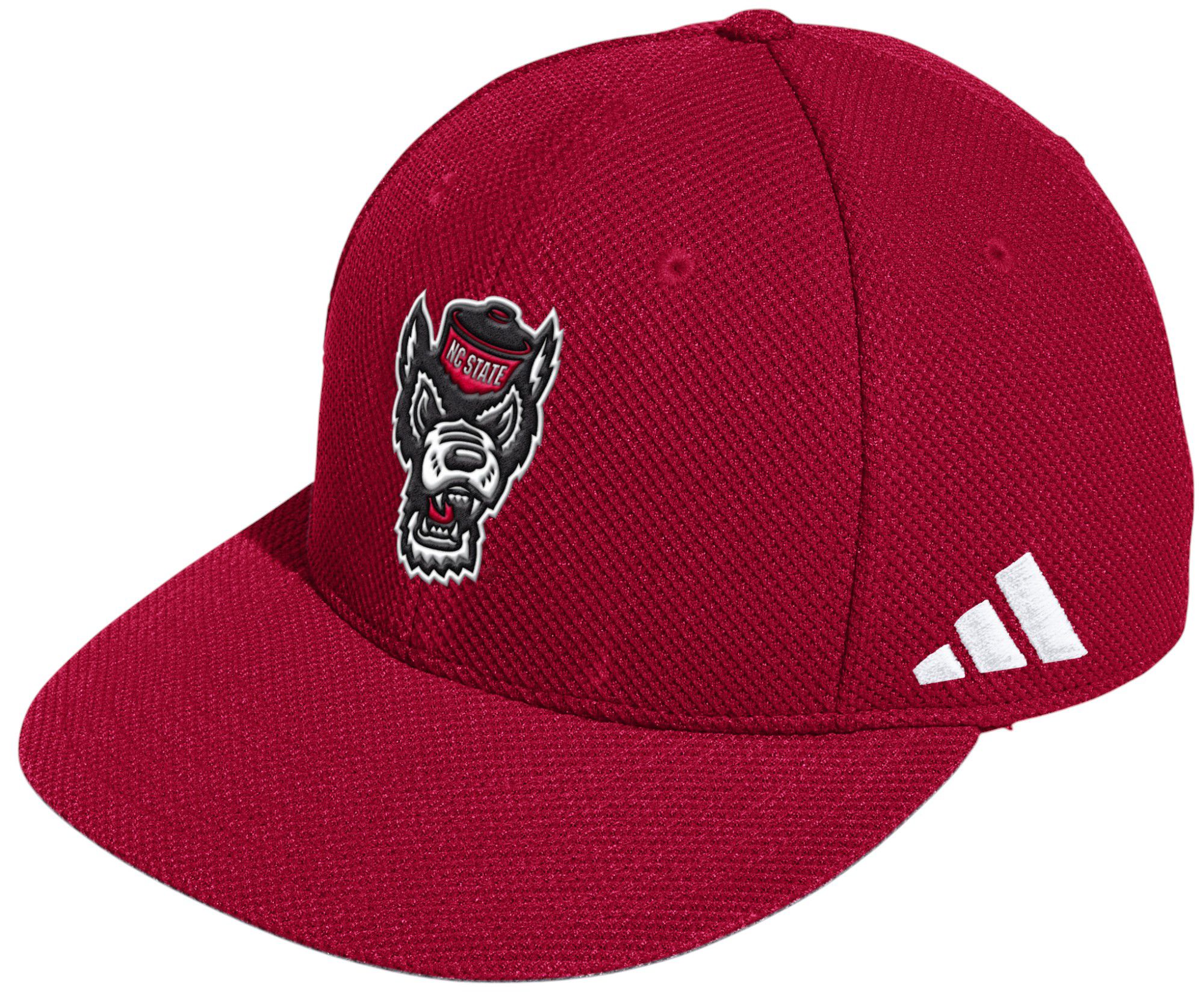adidas Adult NC State Wolfpack Red Mesh Fitted Hat product image