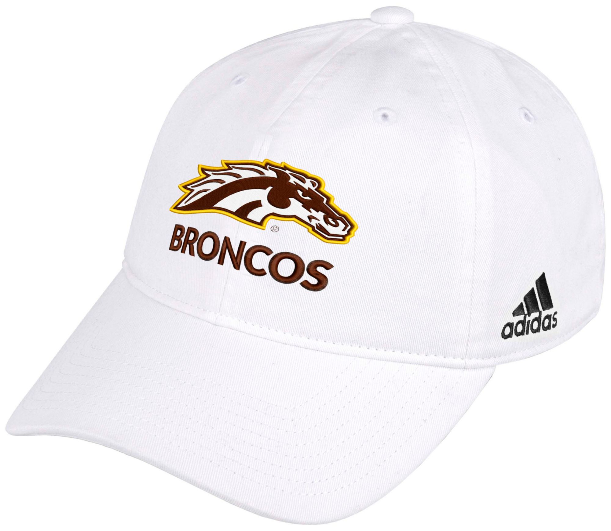 adidas Adult Western Michigan Broncos White Slouch Adjustable Hat product image